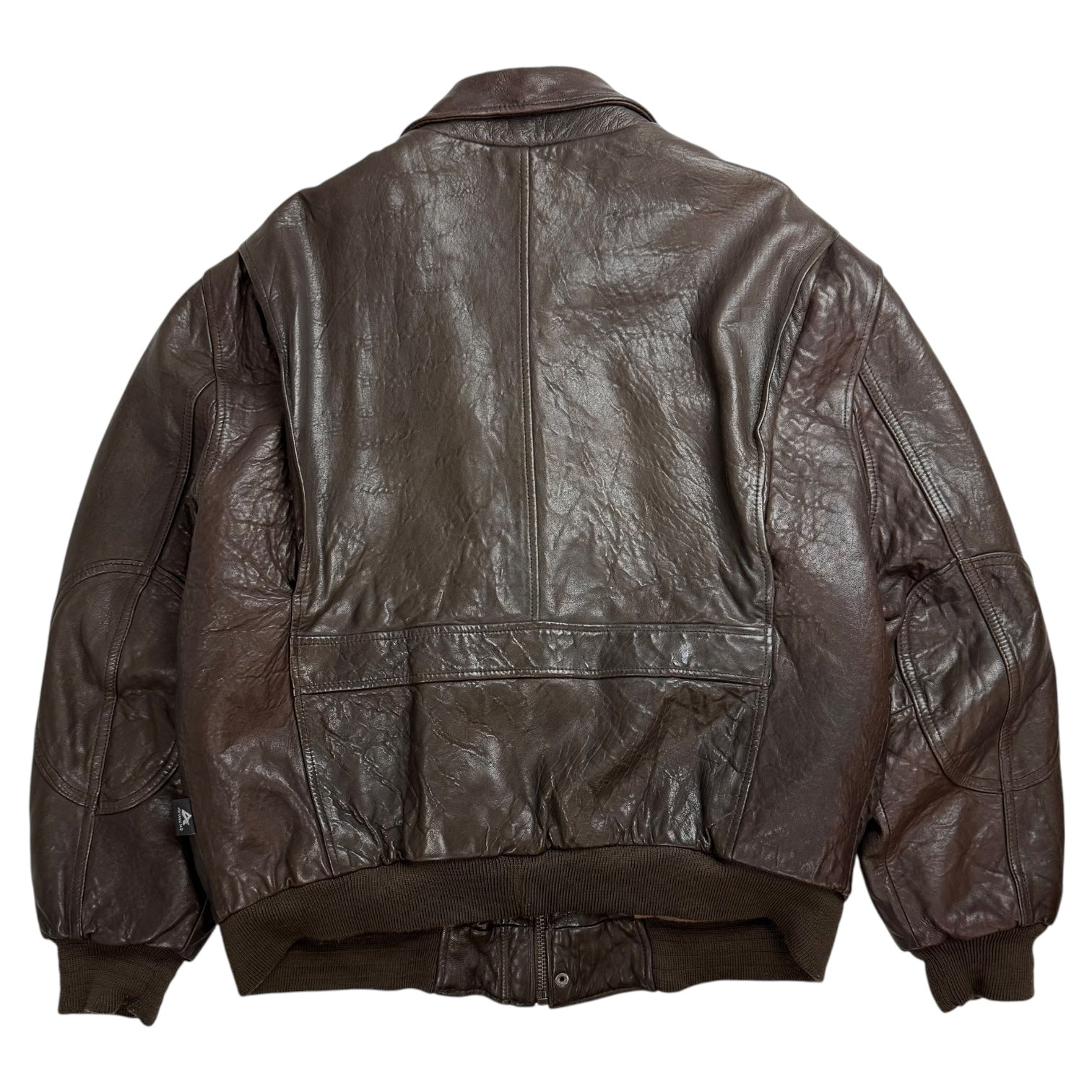 Vintage Avirex Leather Flight Jacket Brown