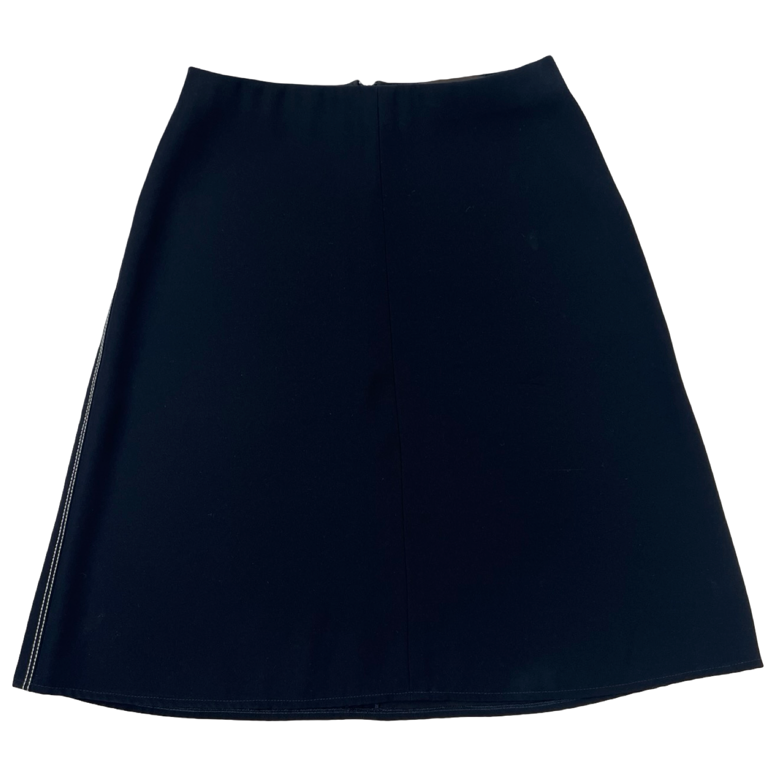 (W) Louis Vuitton Chain Stitch Skirt Black