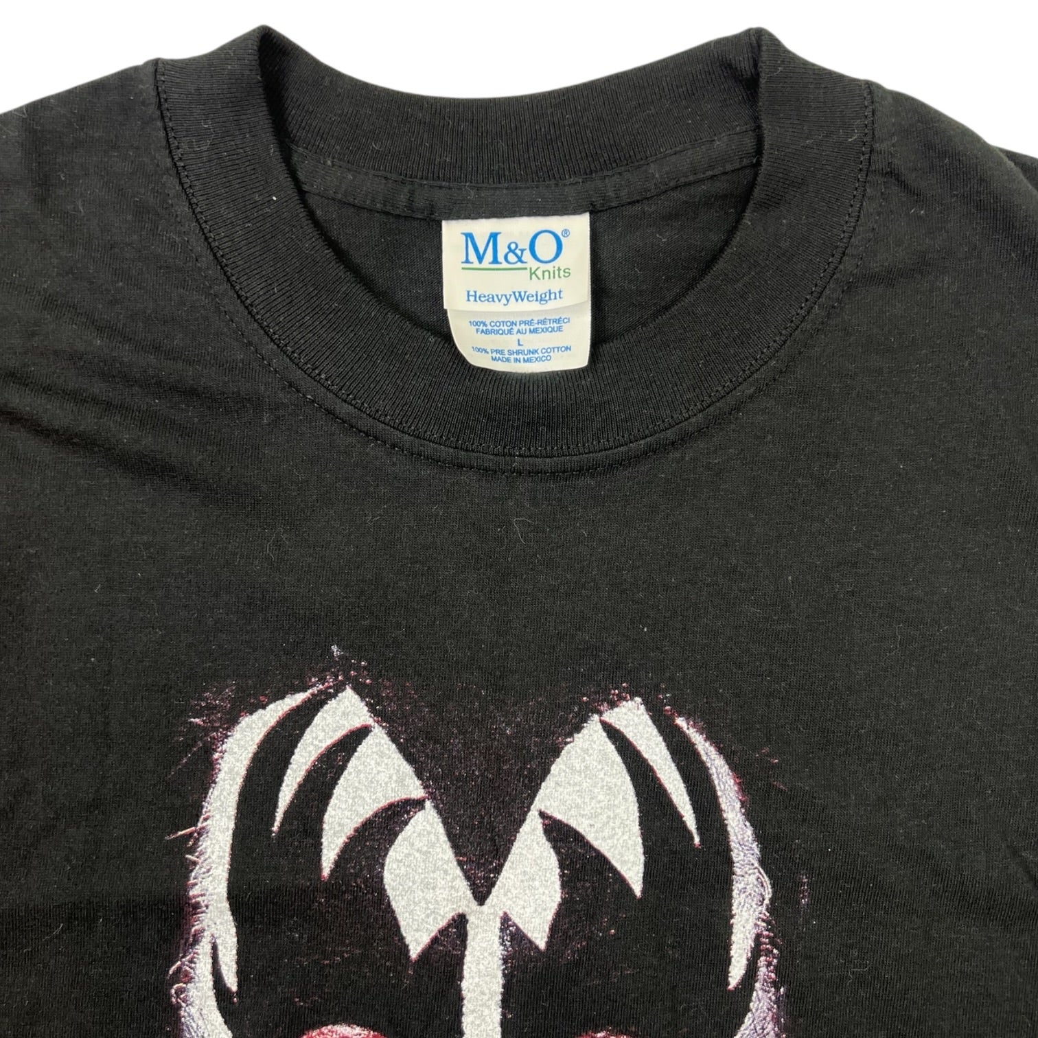 Vintage 2002 Kiss Gene Simmons Face T-Shirt Black