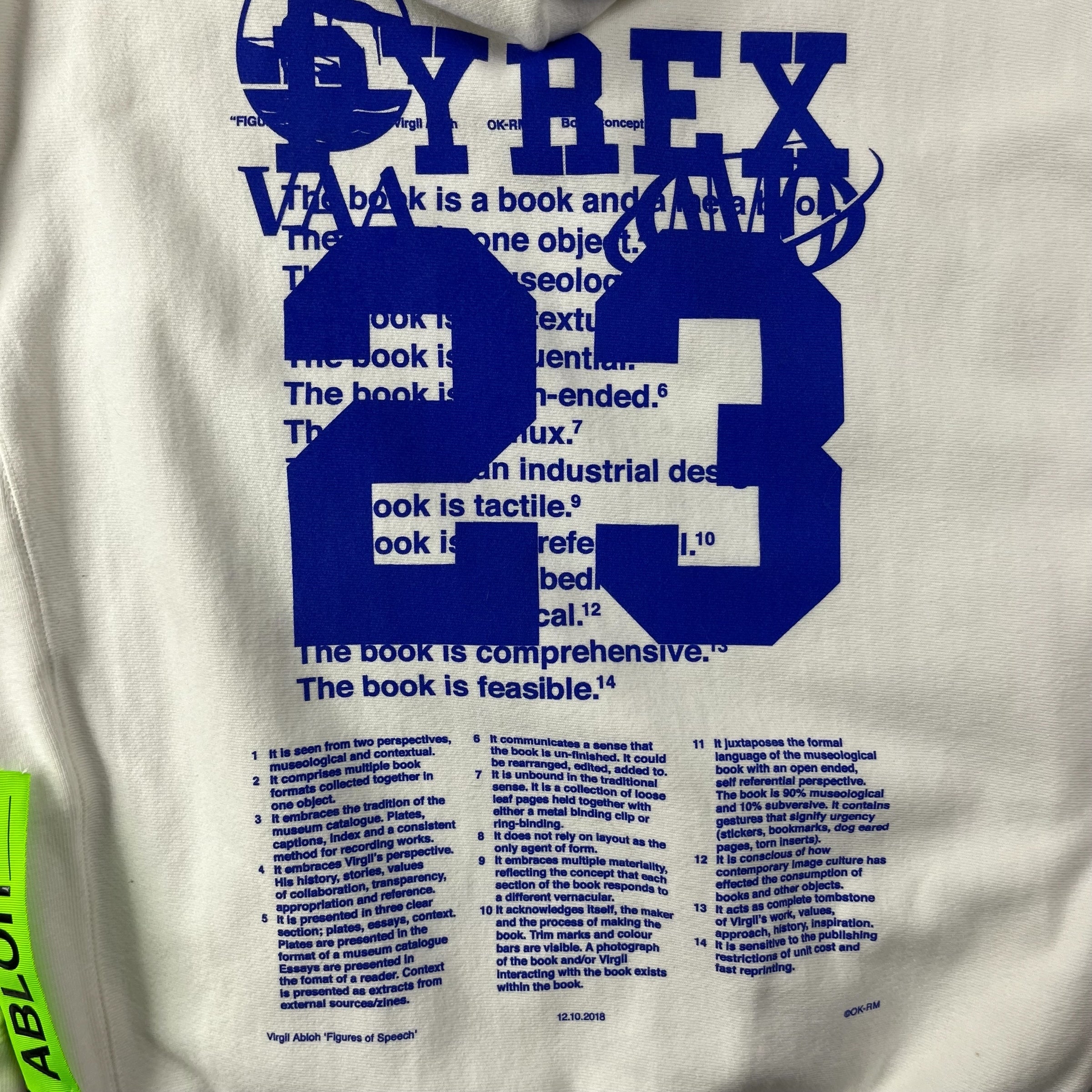 Virglil Abloh Pyrex ICA hoodie White