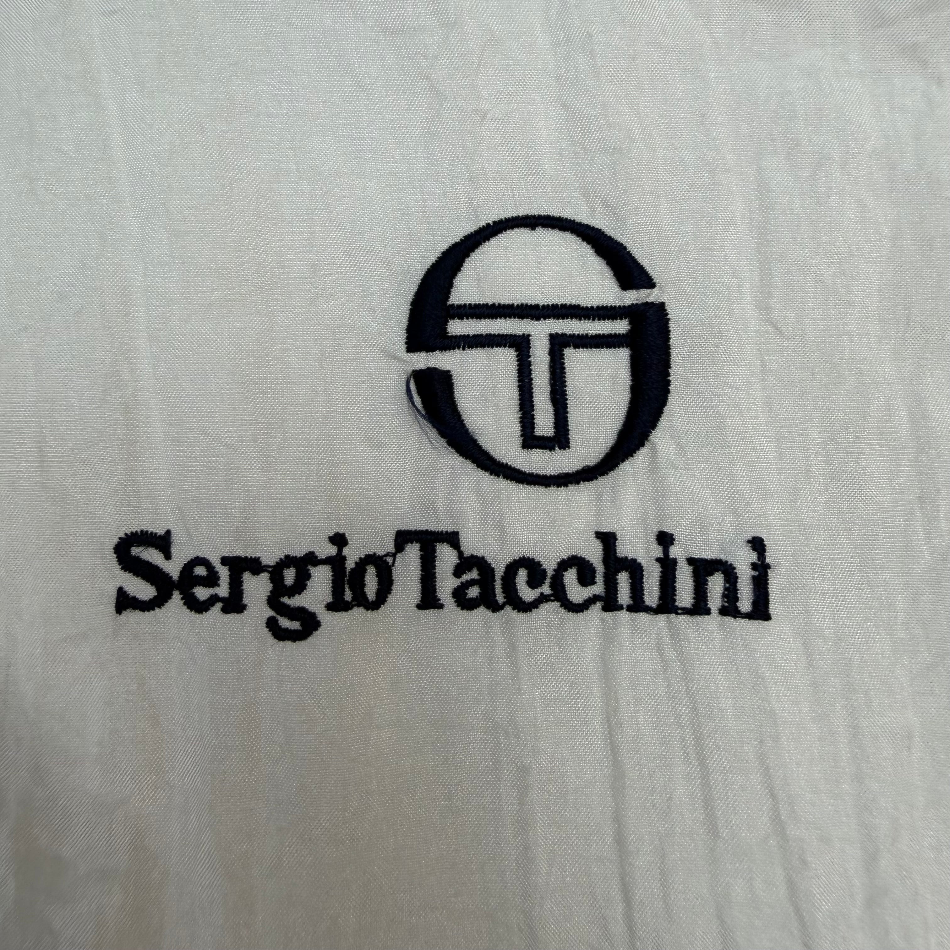 Vintage Sergio Tacchini Sport Track Jacket White/Blue