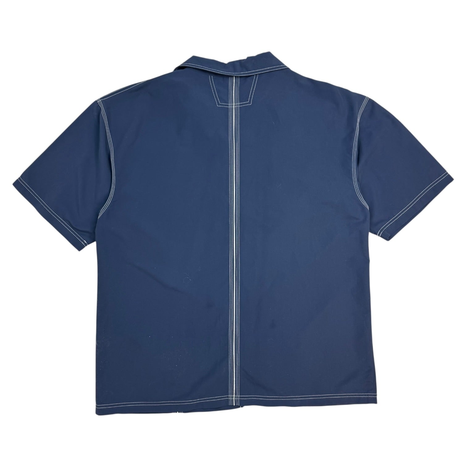 Vintage Umbro Button Up Shirt Navy Blue