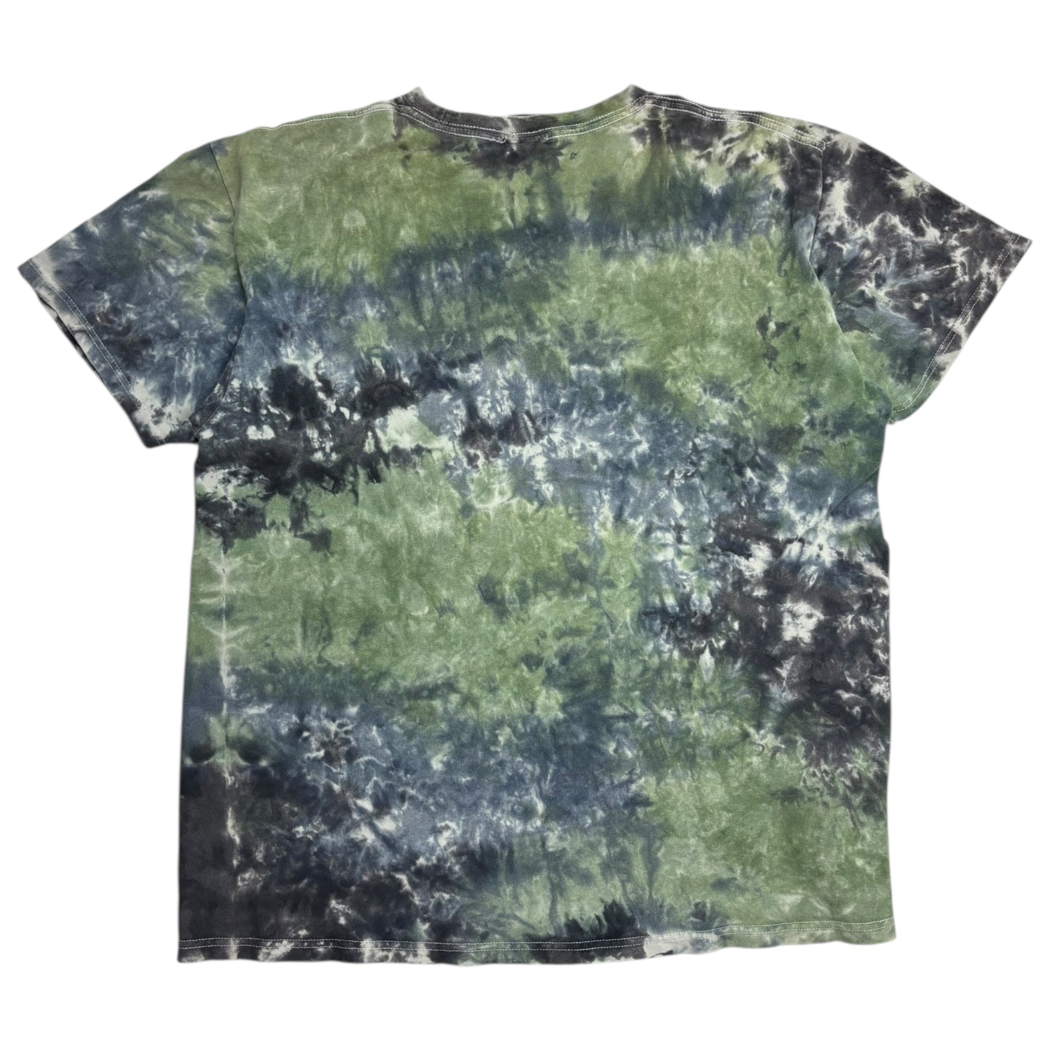 Stussy Stock Link Tie Dye Green T-Shirt