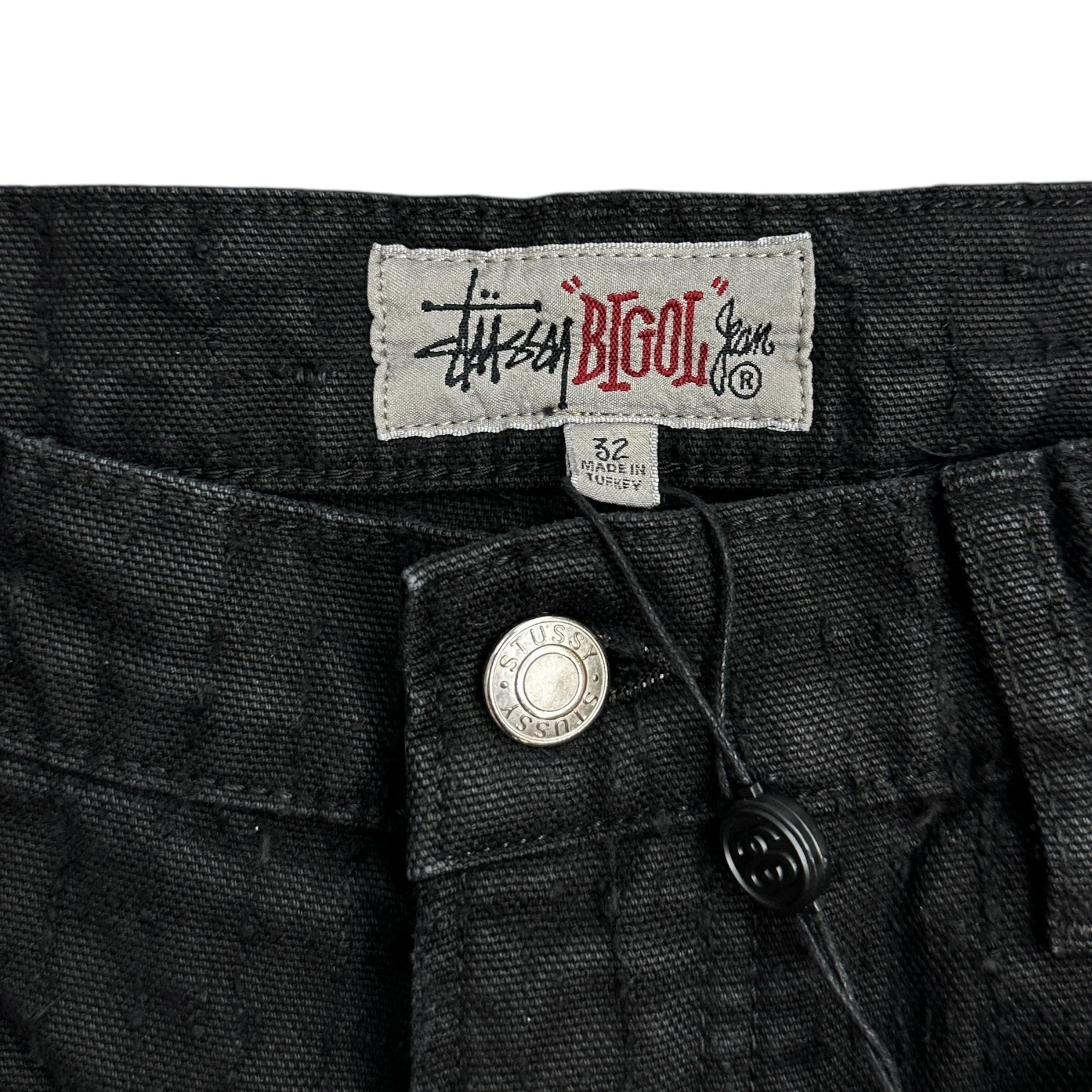 Stussy Big Ol’ Needlepunch Canvas Denim Black