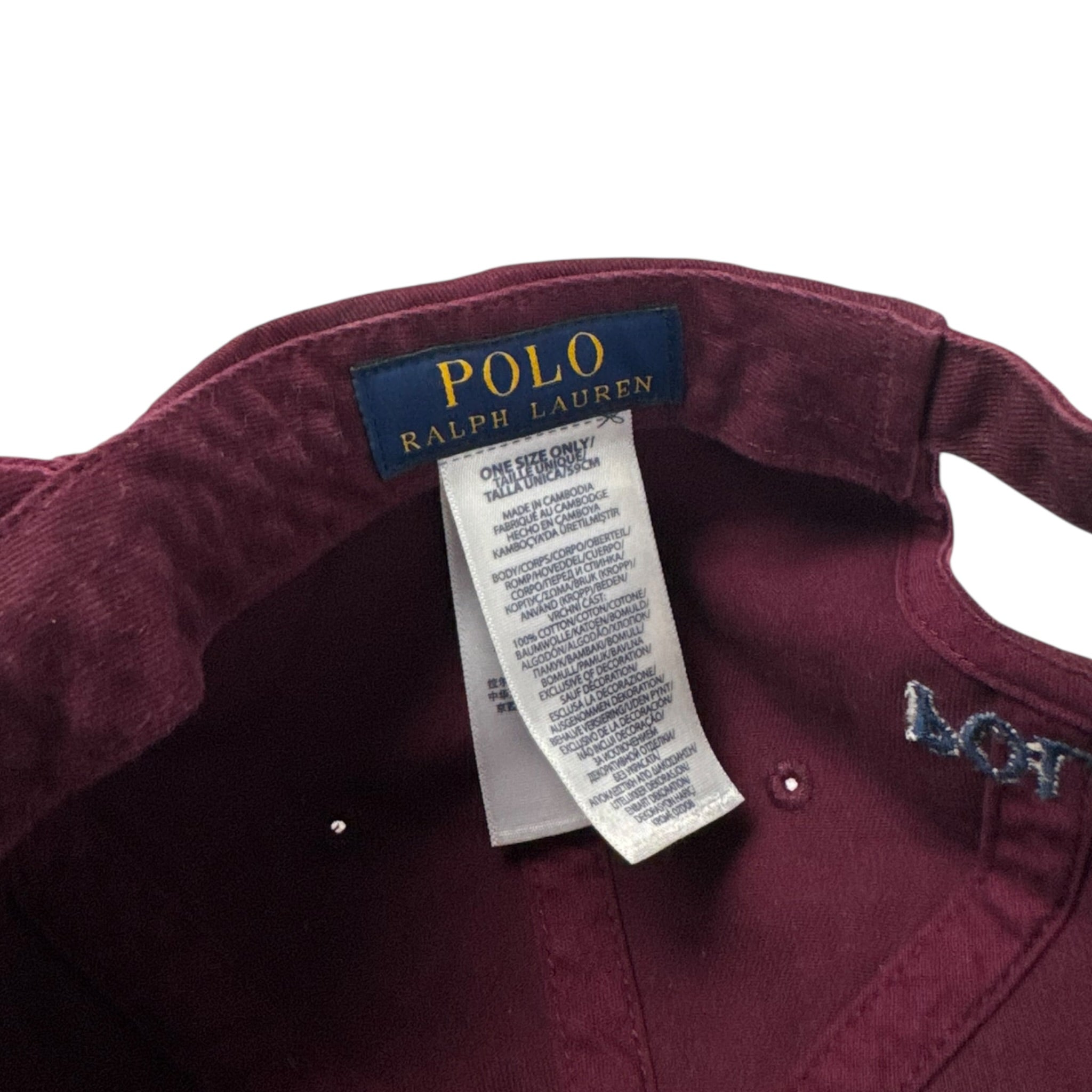 Polo Ralph Lauren Classic Pony Dad Hat Burgundy