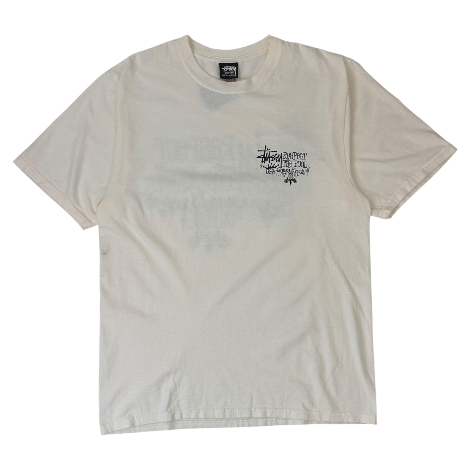 Stussy Respect The Pool T-Shirt White