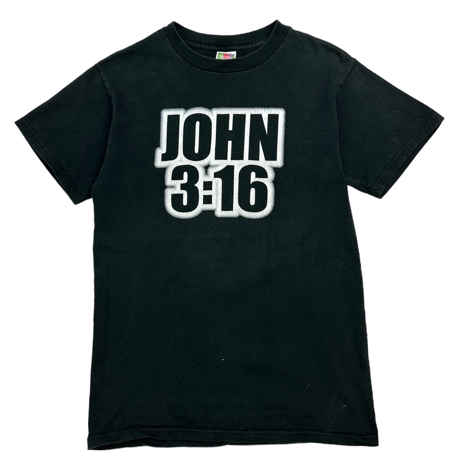 Vintage John 3:16 Jesus Tee Black
