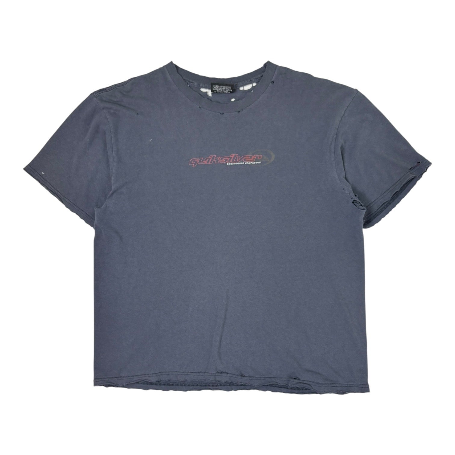 Vintage Quiksilver Distressed “Boardriding Company” T-Shirt Navy