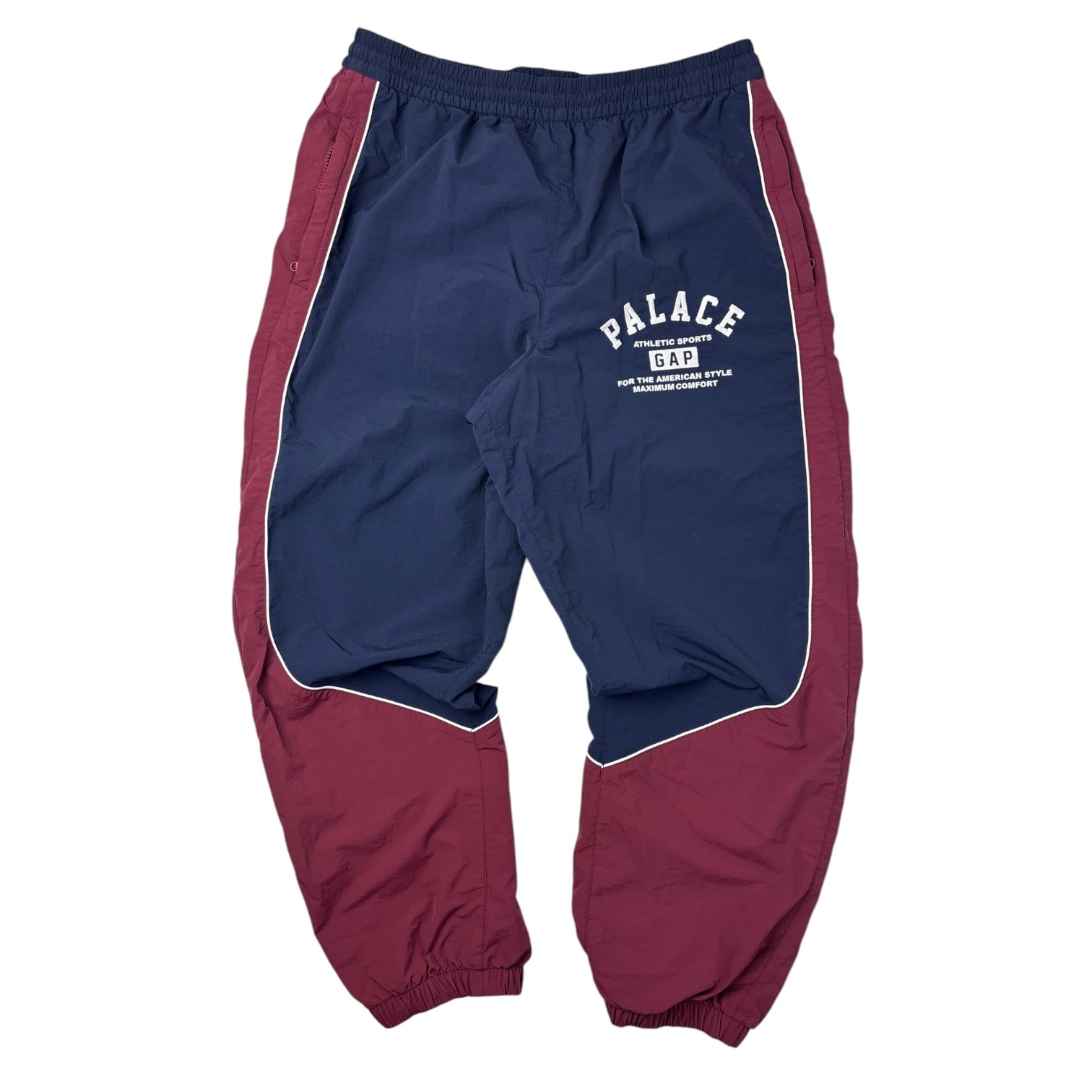 PALACE GAP ナイロントラックパンツ UK Supreme SK8 US Palace x Gap Nylon Track Bottom Navy/Red