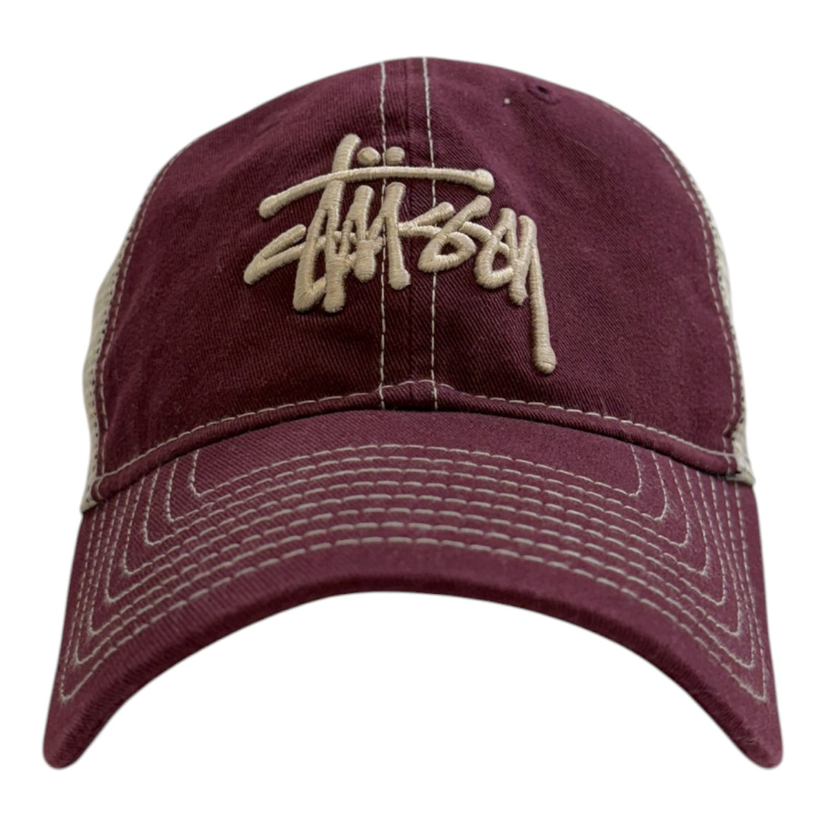 Stussy 9Twenty Washed Basic Trucker Maroon