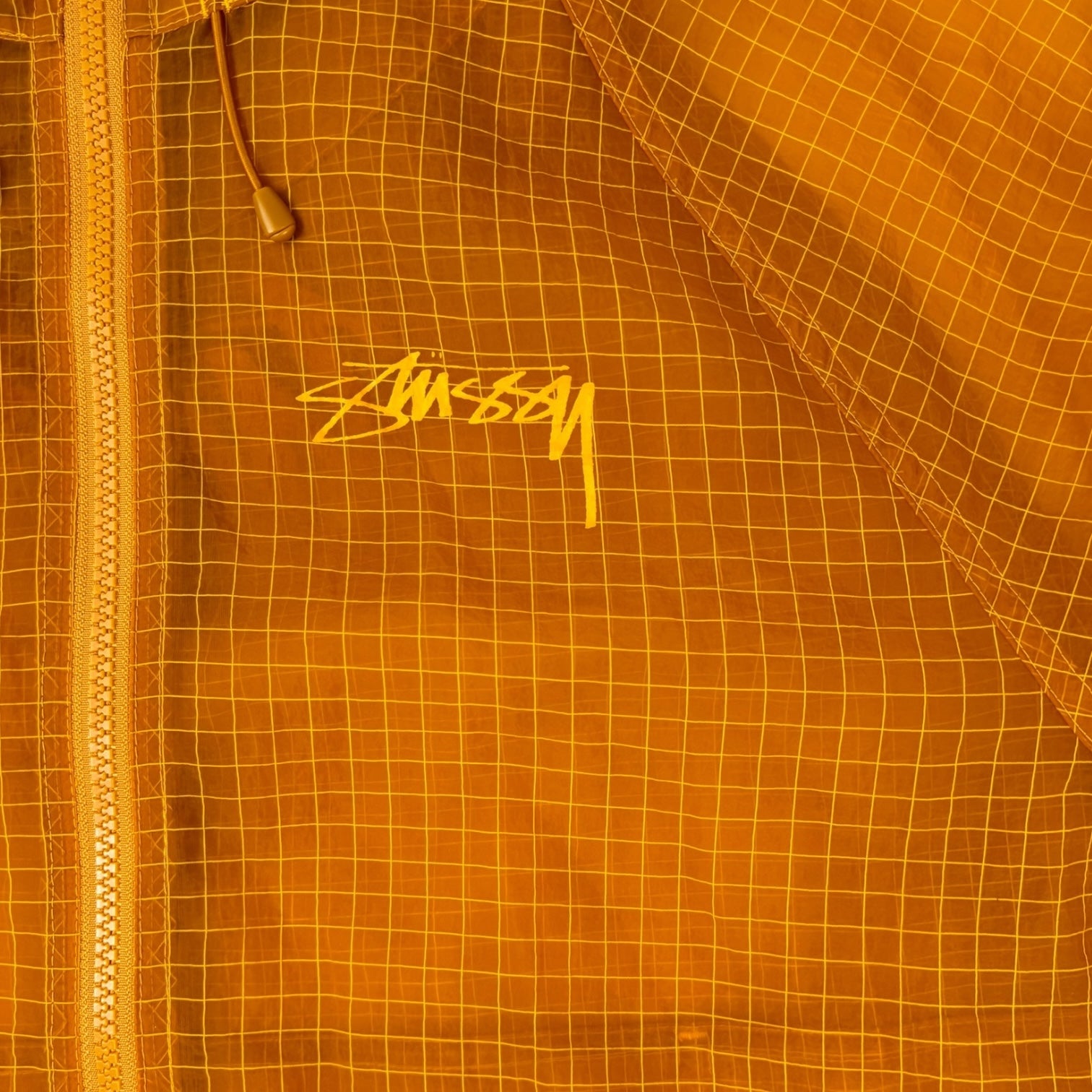 Stussy Beach Ripstop Transparent Shell Jacket Golden Yellow