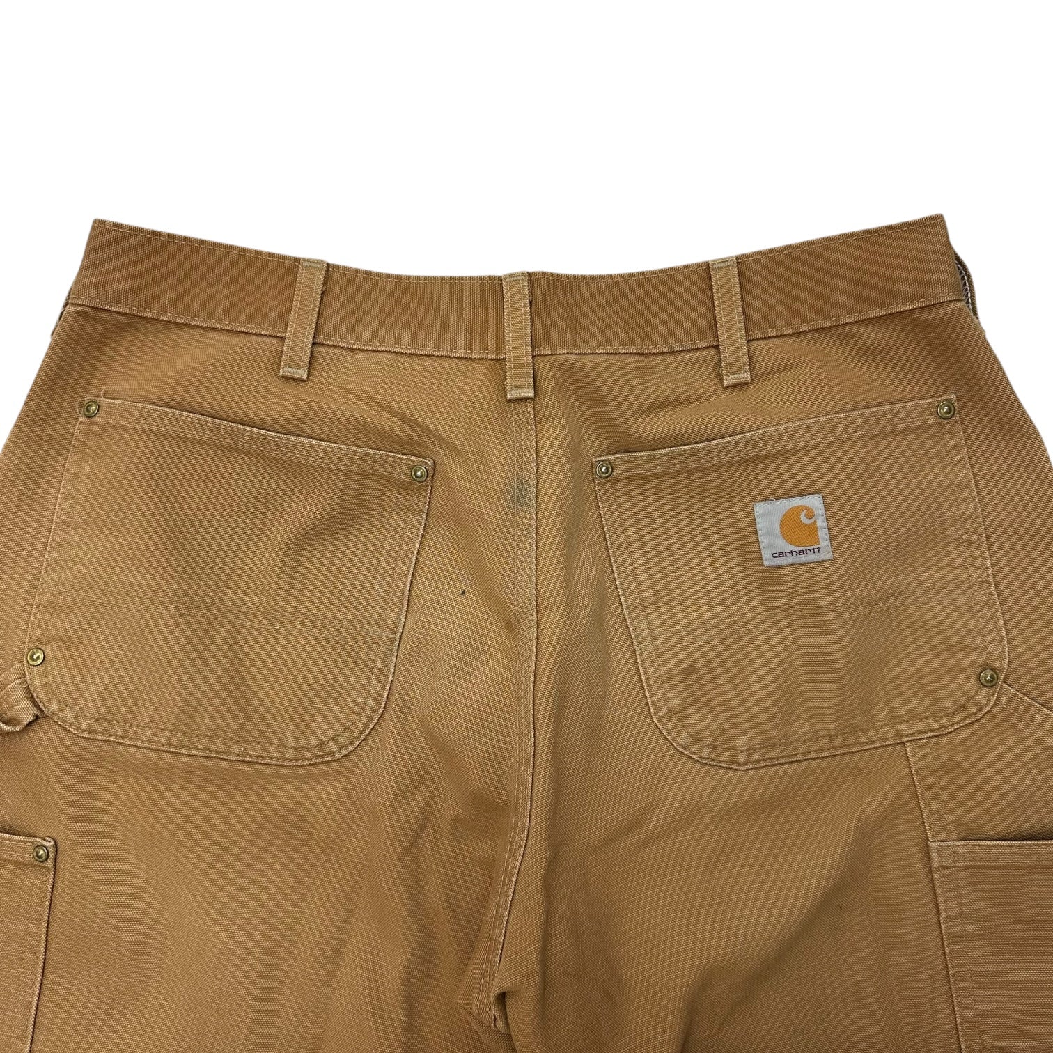 Vintage Carhartt Made In USA Double Knee Pants Tan