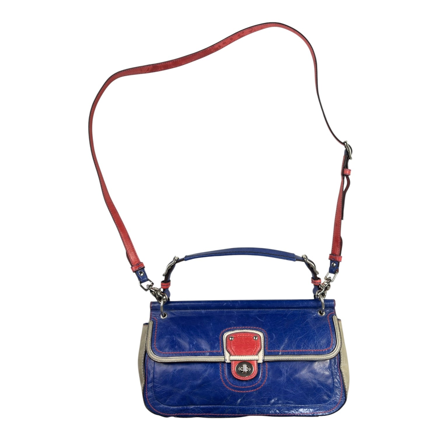 (W) Coach Willis Colour Block Cross Crossbody Bag