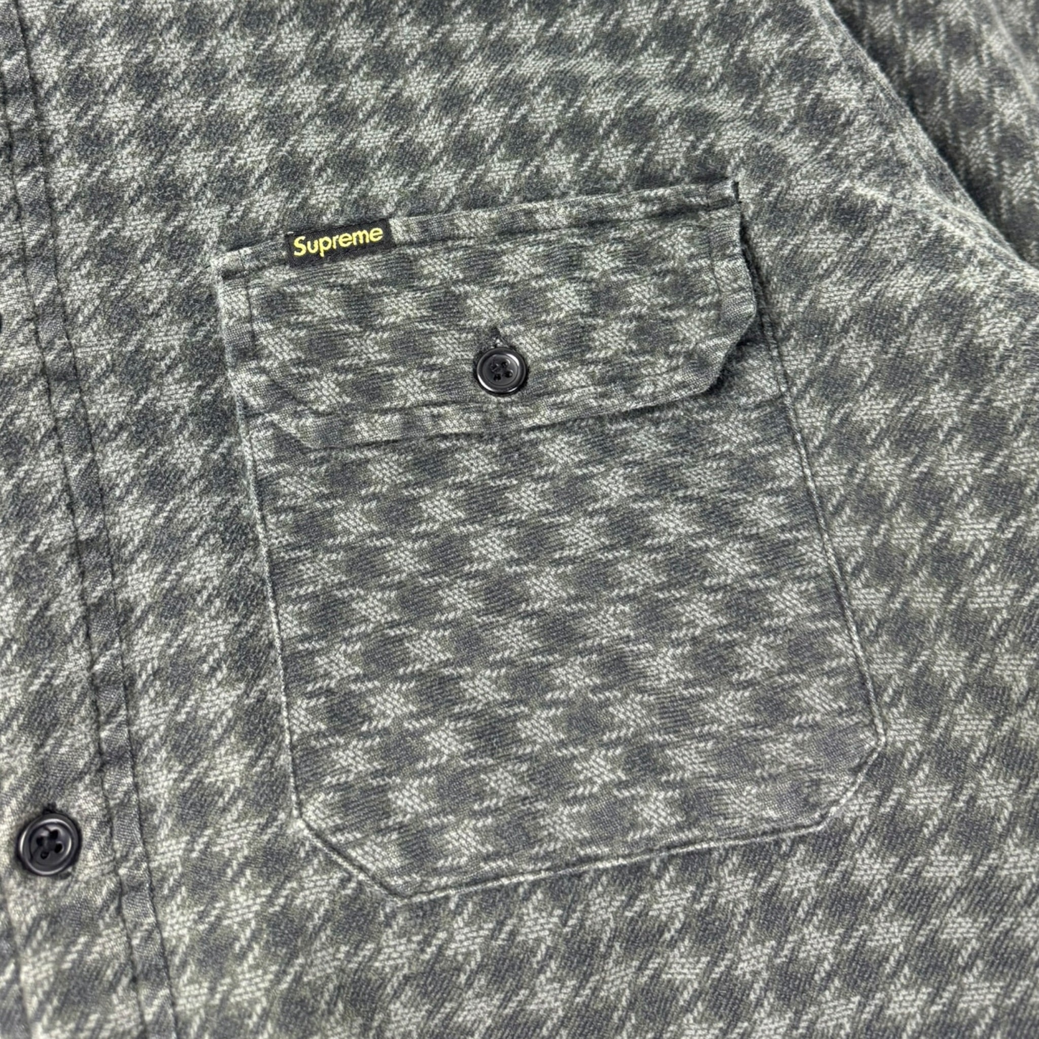 Supreme Houndstood Hooded Flannel