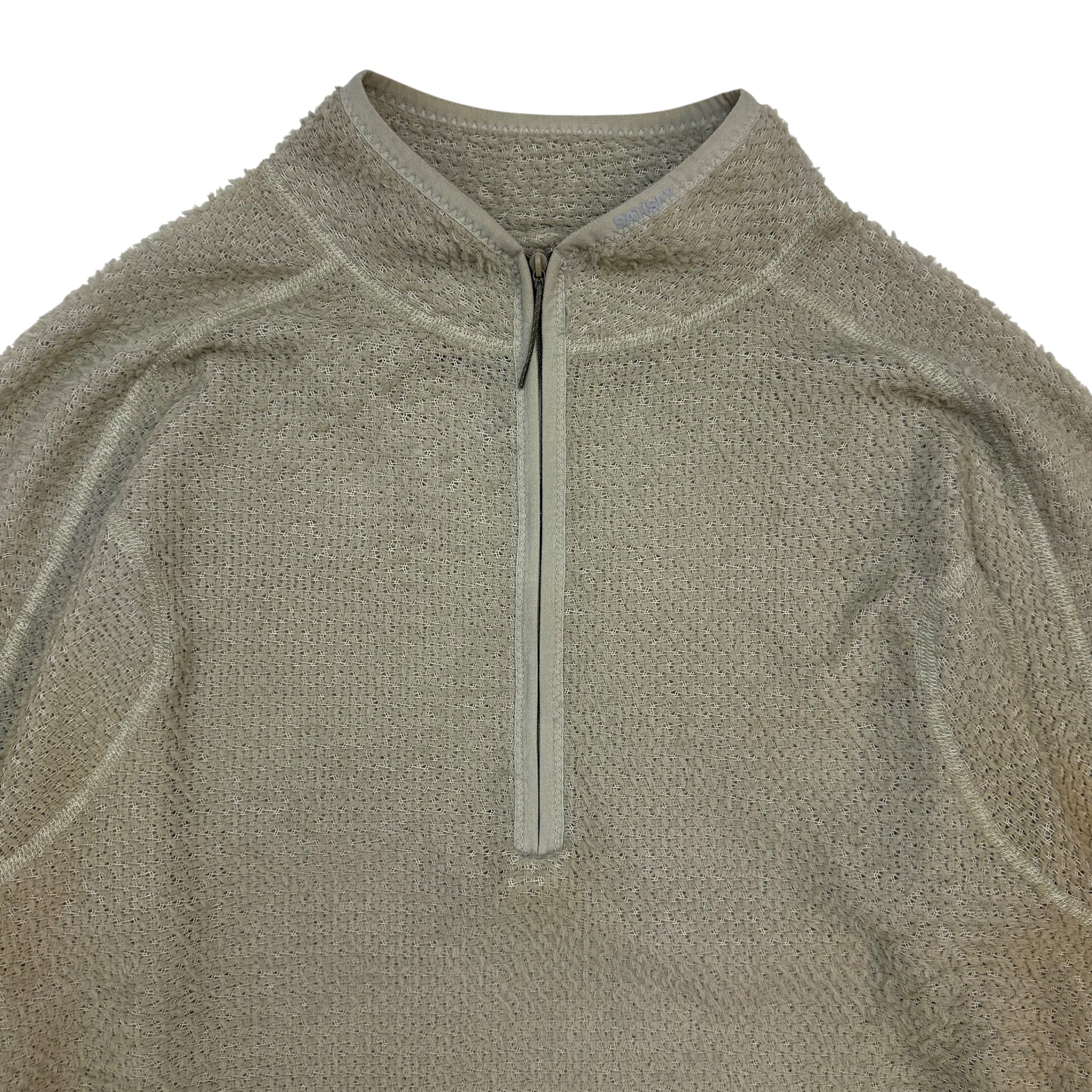 Satisfy Running Ghostfleece AD Light Half Zip Moon
