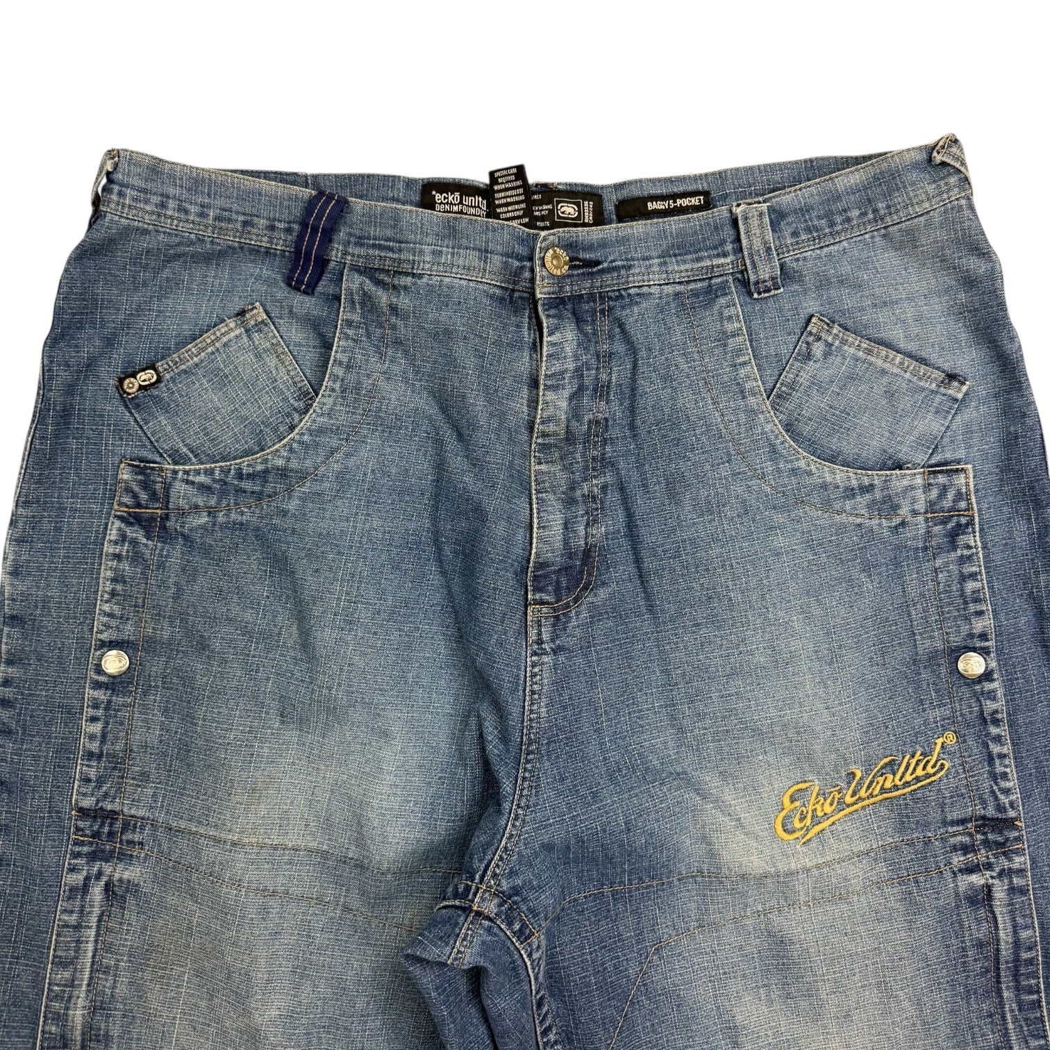 Vintage Y2K ECKO UNLTD Baggy 5 Pocket Denim Pants Dark Wash