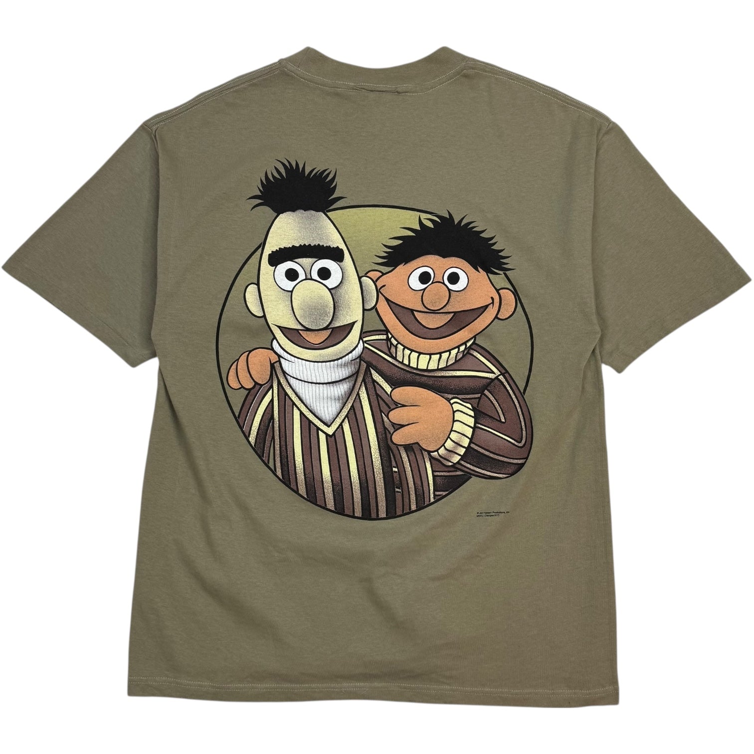 Vintage Bert & Ernie Sesame Street T-Shirt Taupe