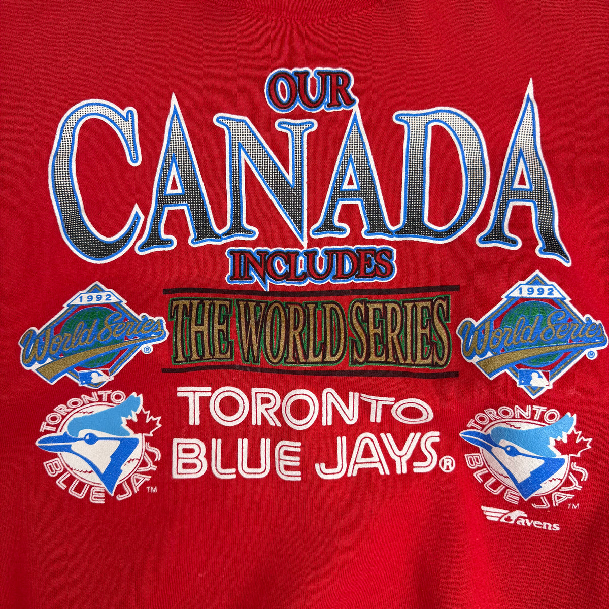 1992 Toronto Blue Jays World Series Crewneck Red