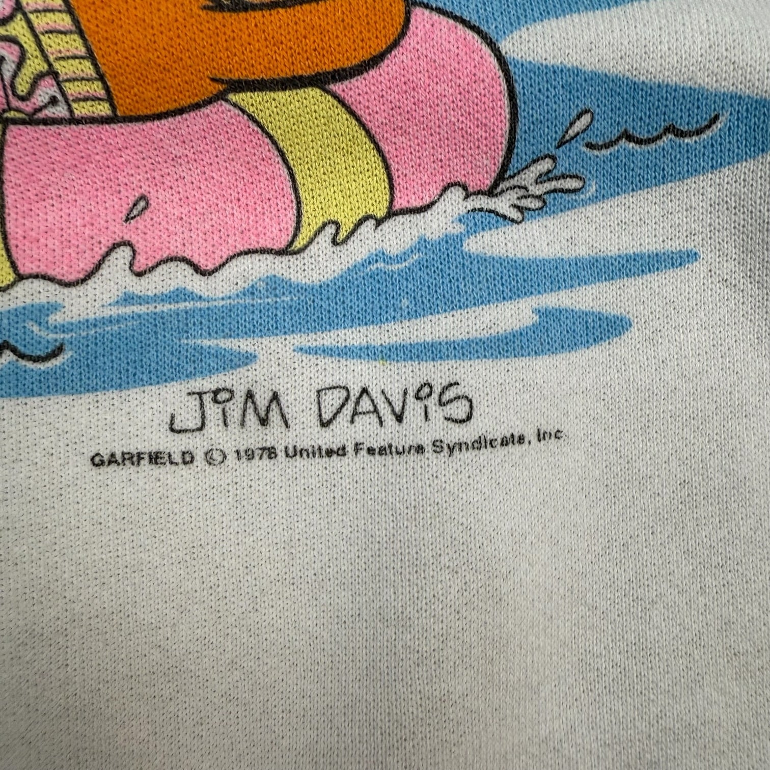 1990’s Garfield Hoover Dam Crewneck White