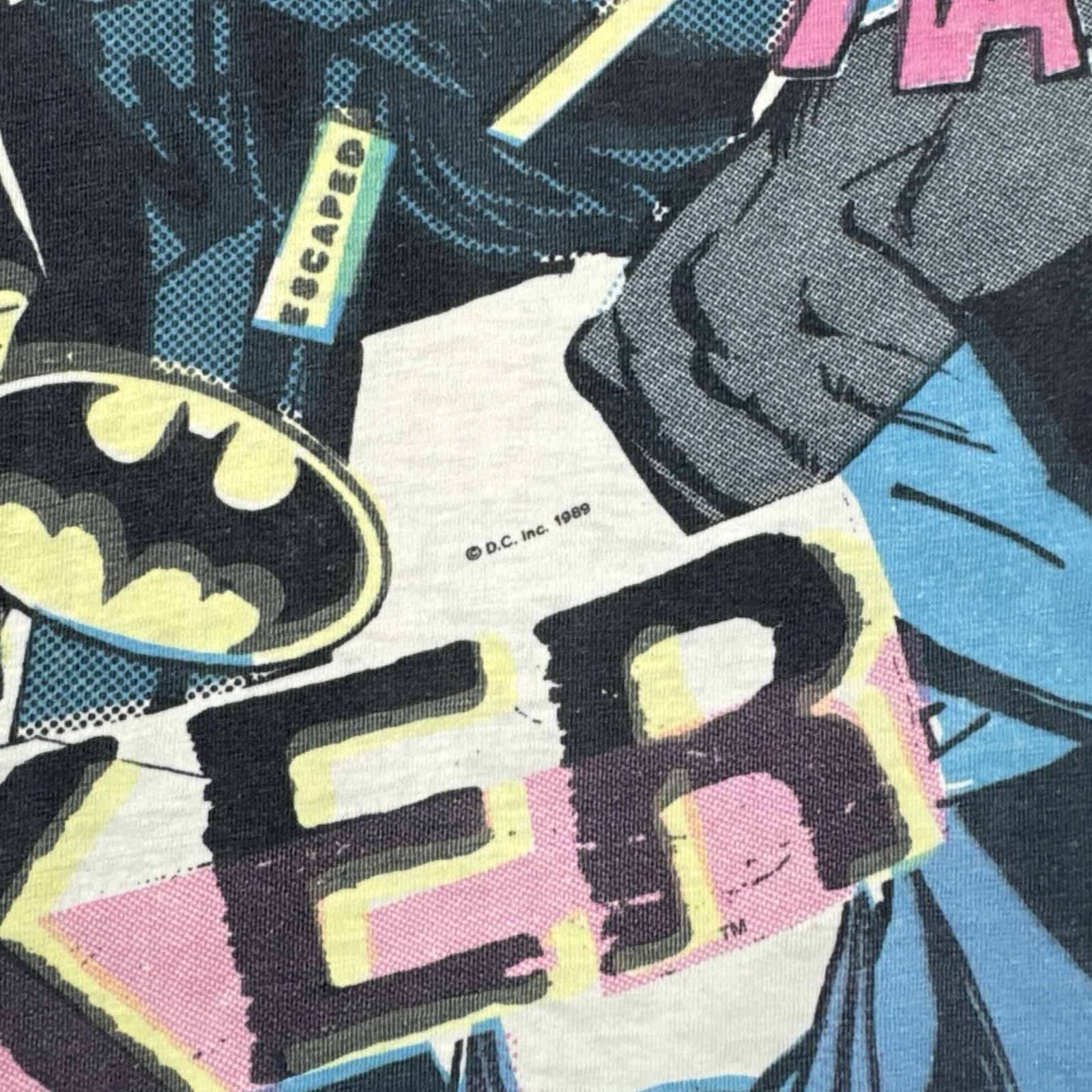 1989 Batman & Joker All Over Print Comic T-Shirt
