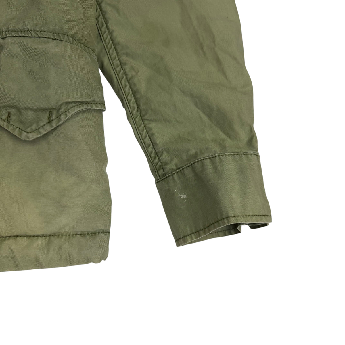 (W) Vintage Polo Ralph Lauren Beaded Steer Head Army Field Jacket Green