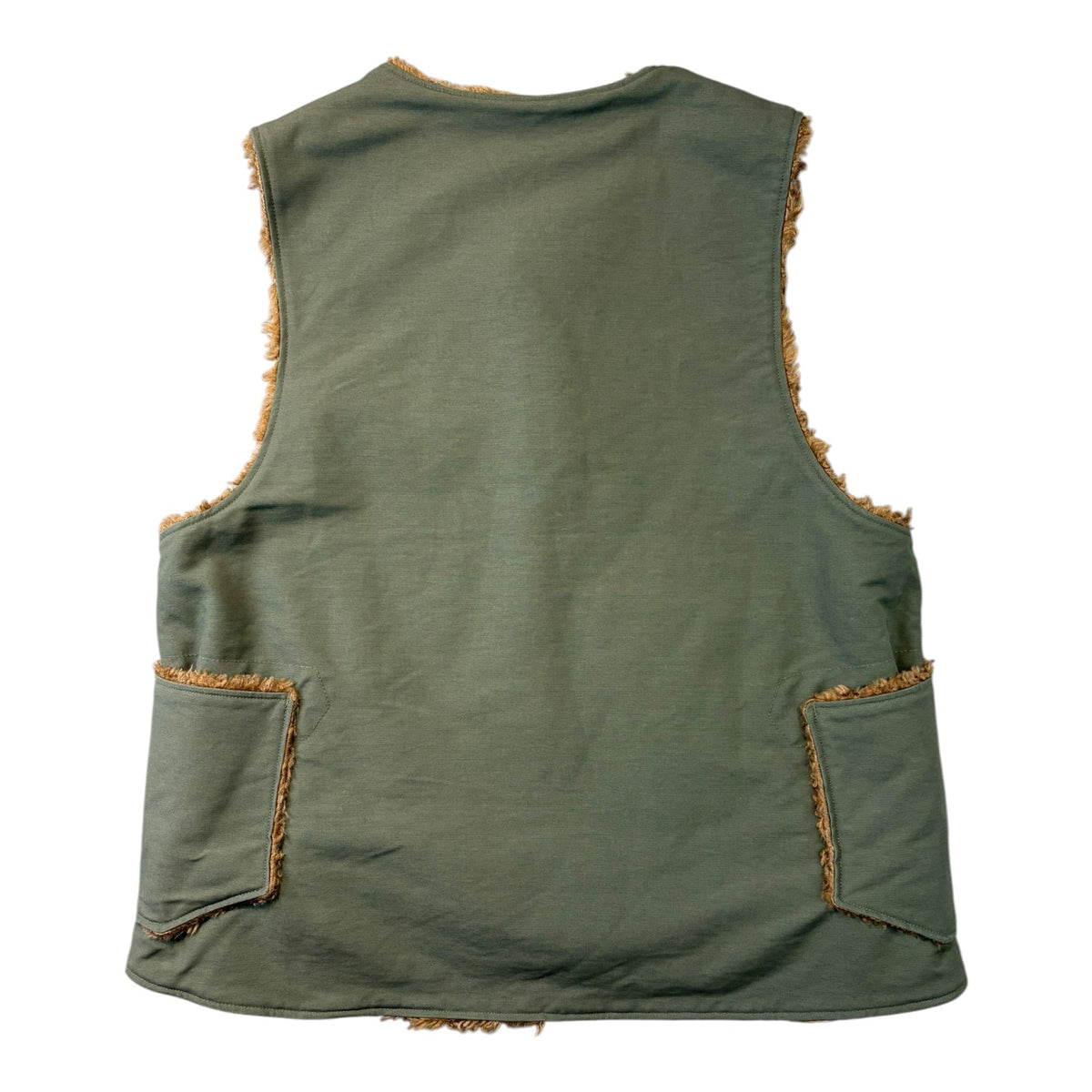 Engineered Garments Reversible Over Vest Olive Green