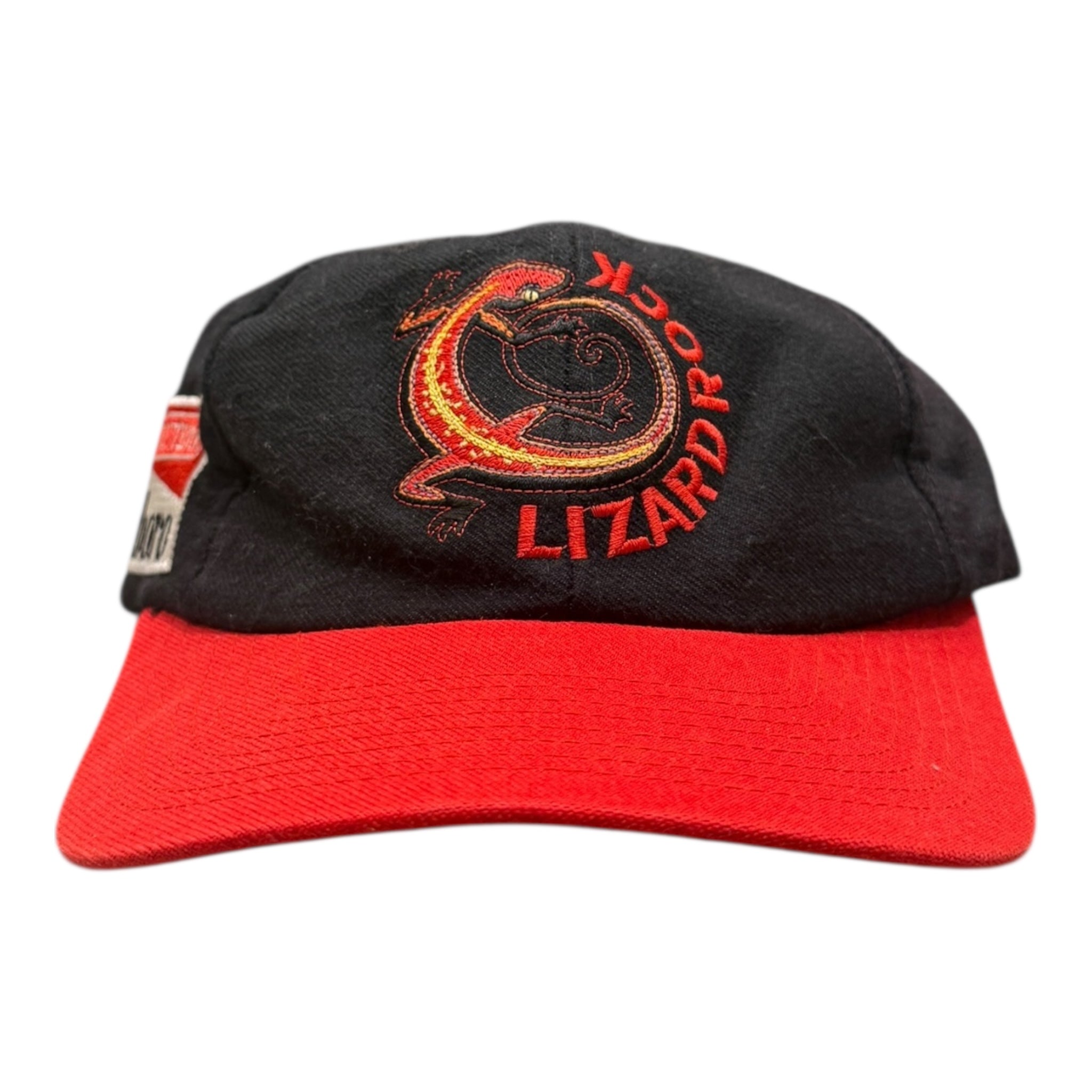 Vintage Lizard Rock Marlboro StrapBack Hat Black