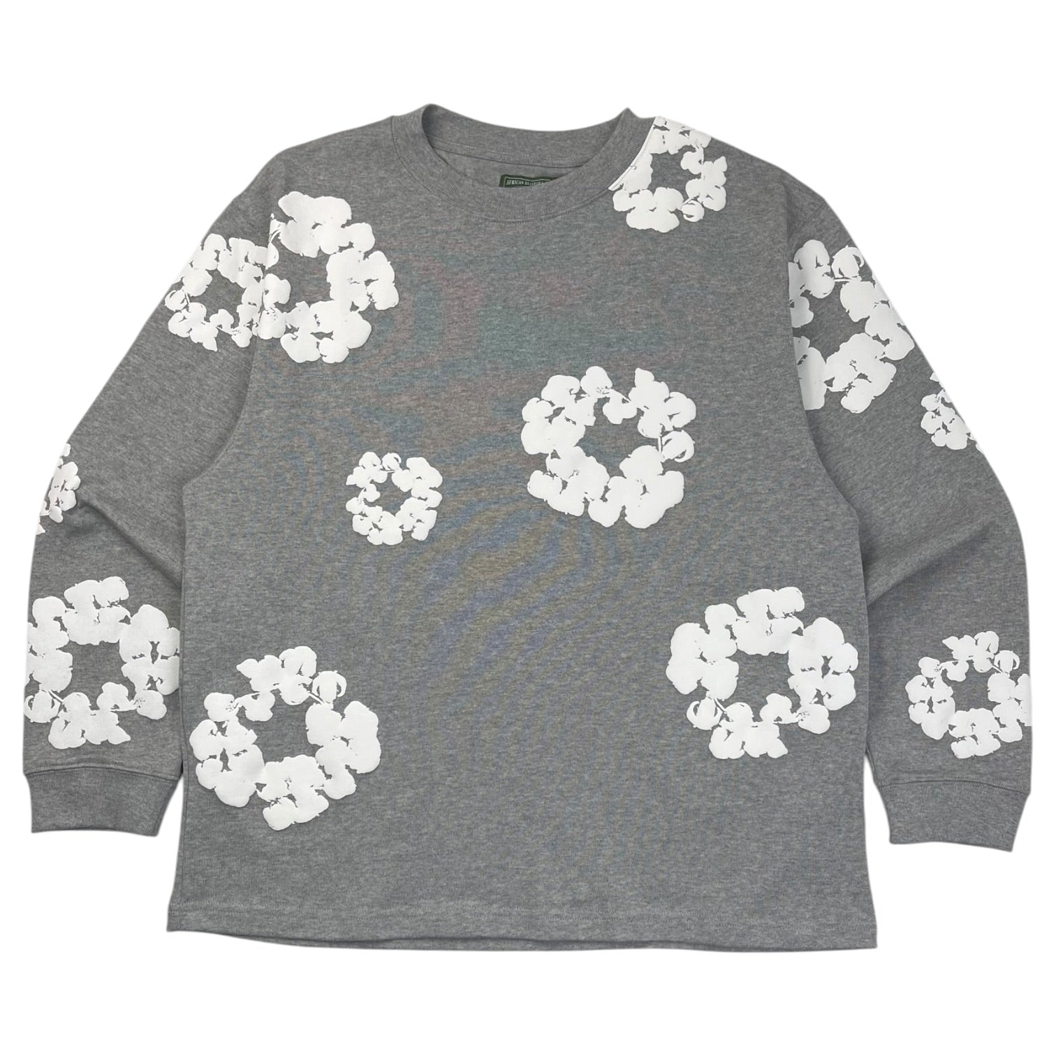 Denim Tears Cotton Wreath L/S Tee Grey