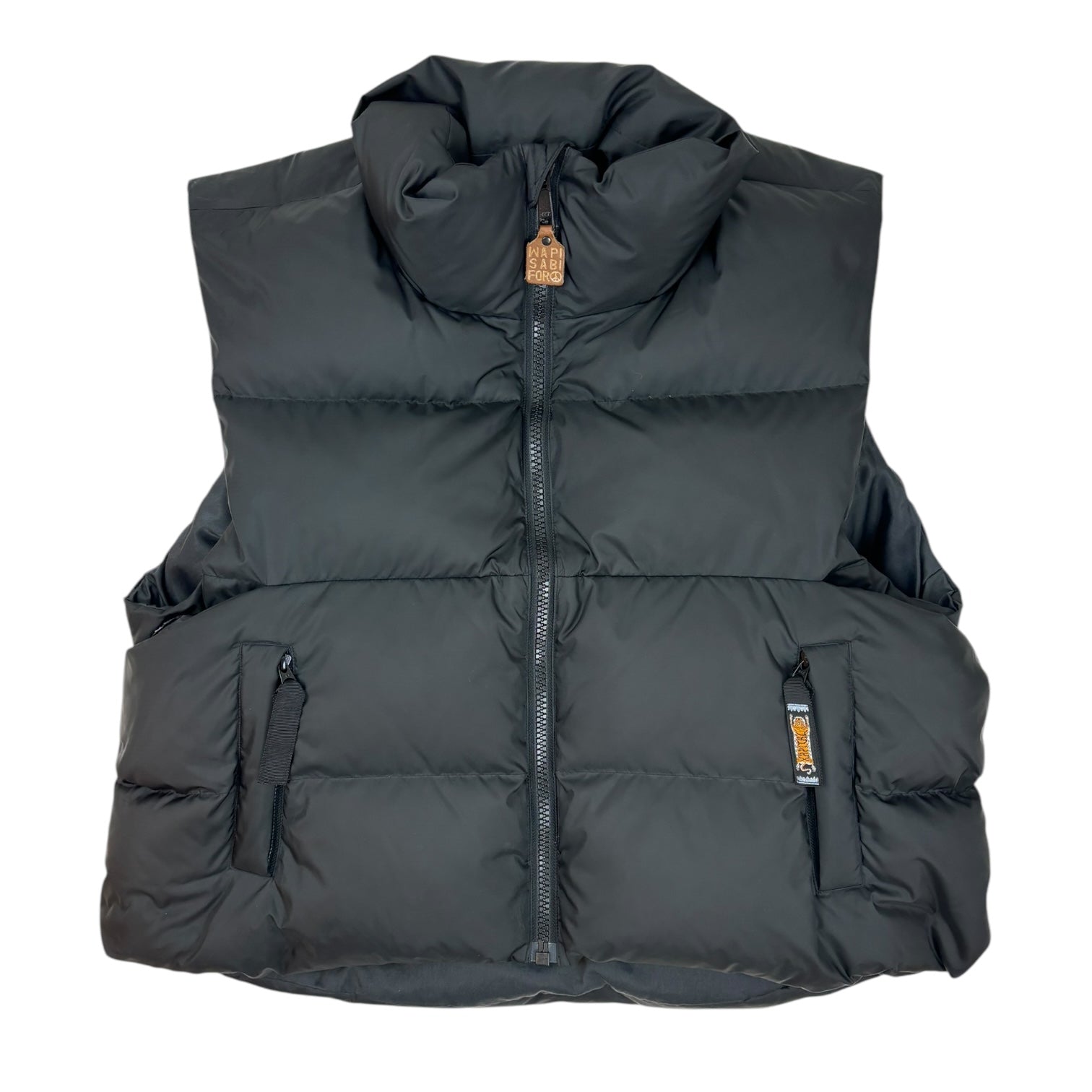 Kapital Reversible Nylon Down Puffer Vest Black