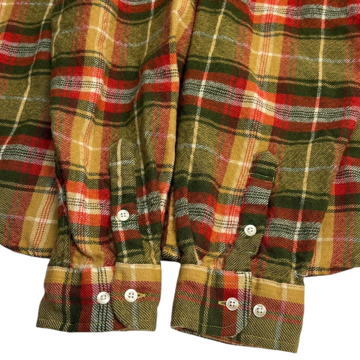 Vintage Tommy Hilfiger Wool Flannel Shirt Moldy Orange