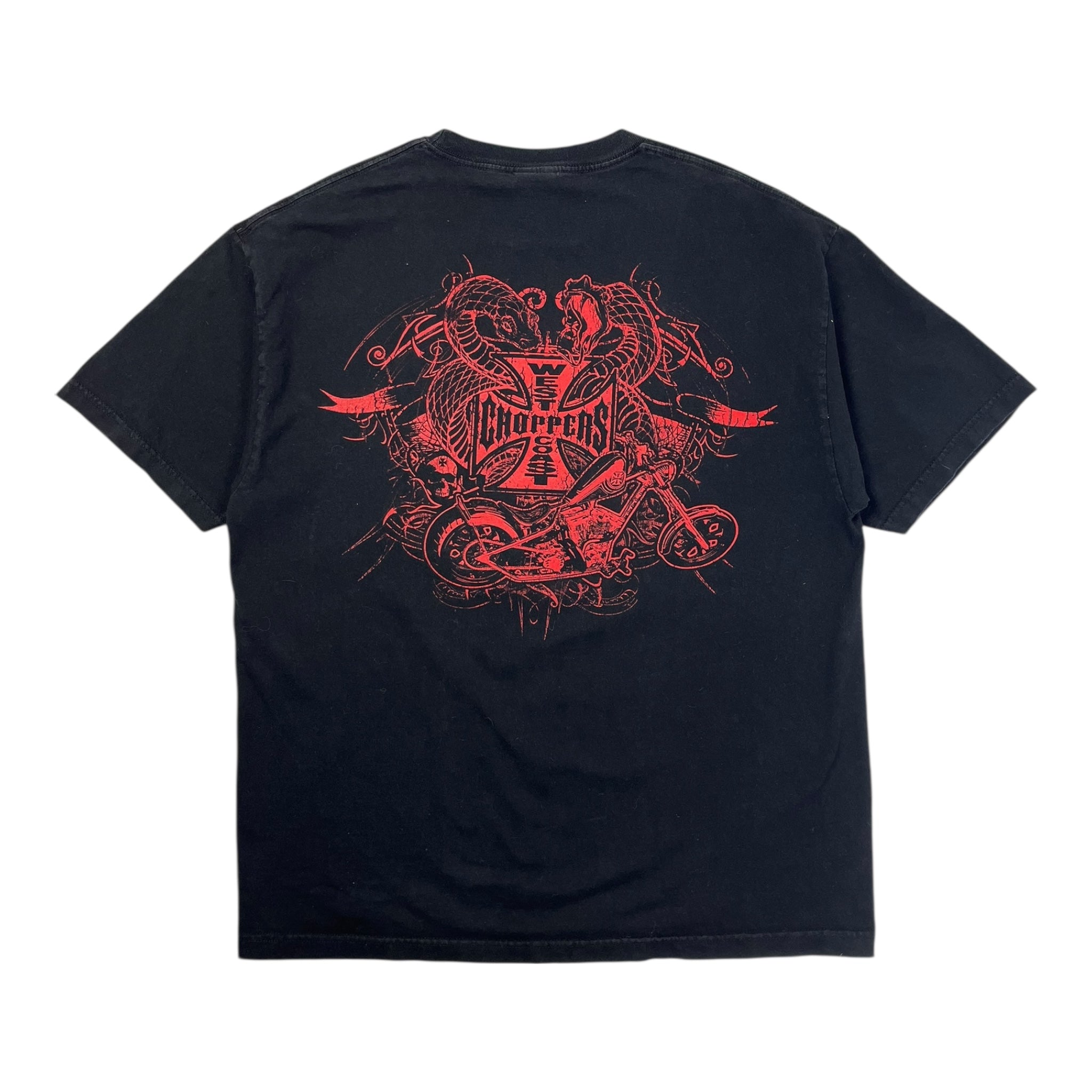 Vintage Y2K West Coast Choppers Cobra Crest T-Shirt
