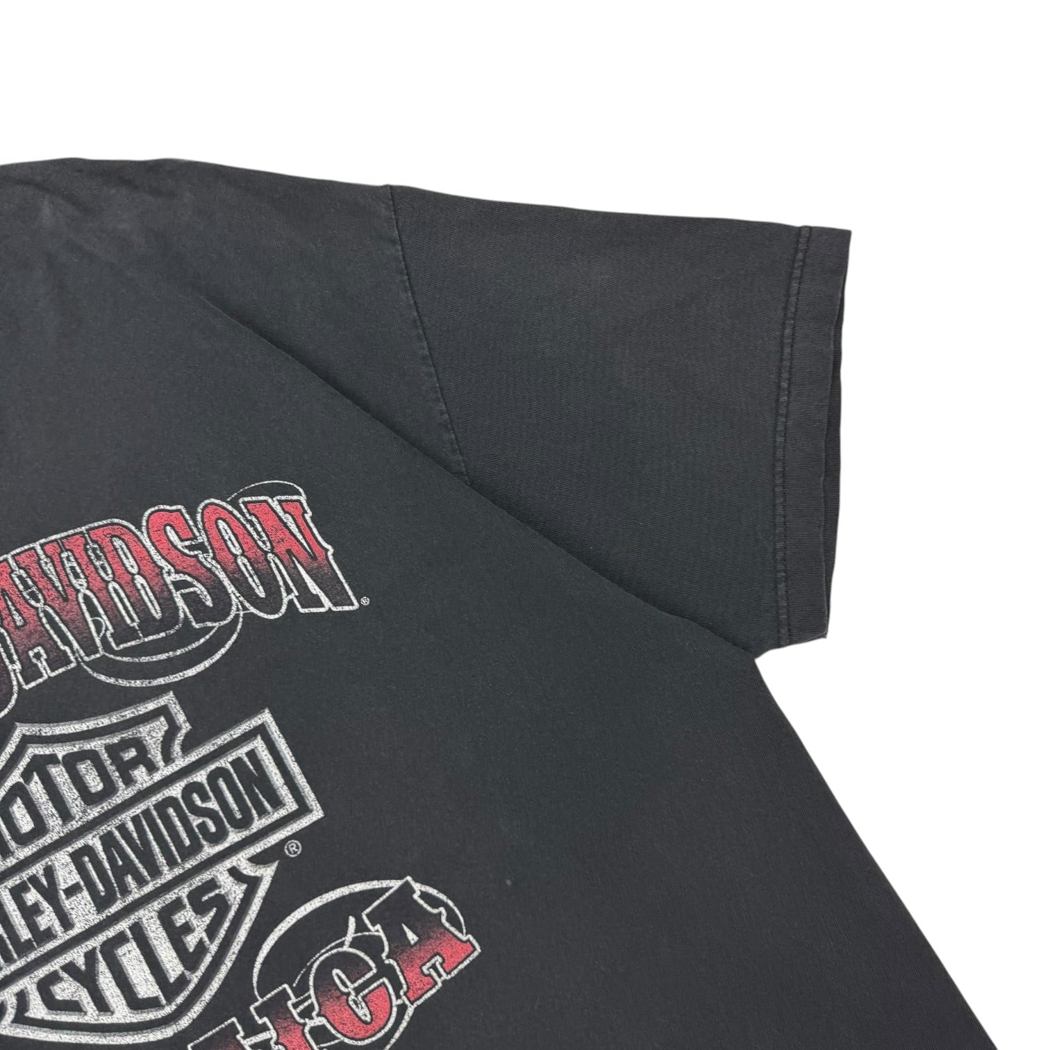 Vintage Harley Davidson Of Jamaica Tee Black
