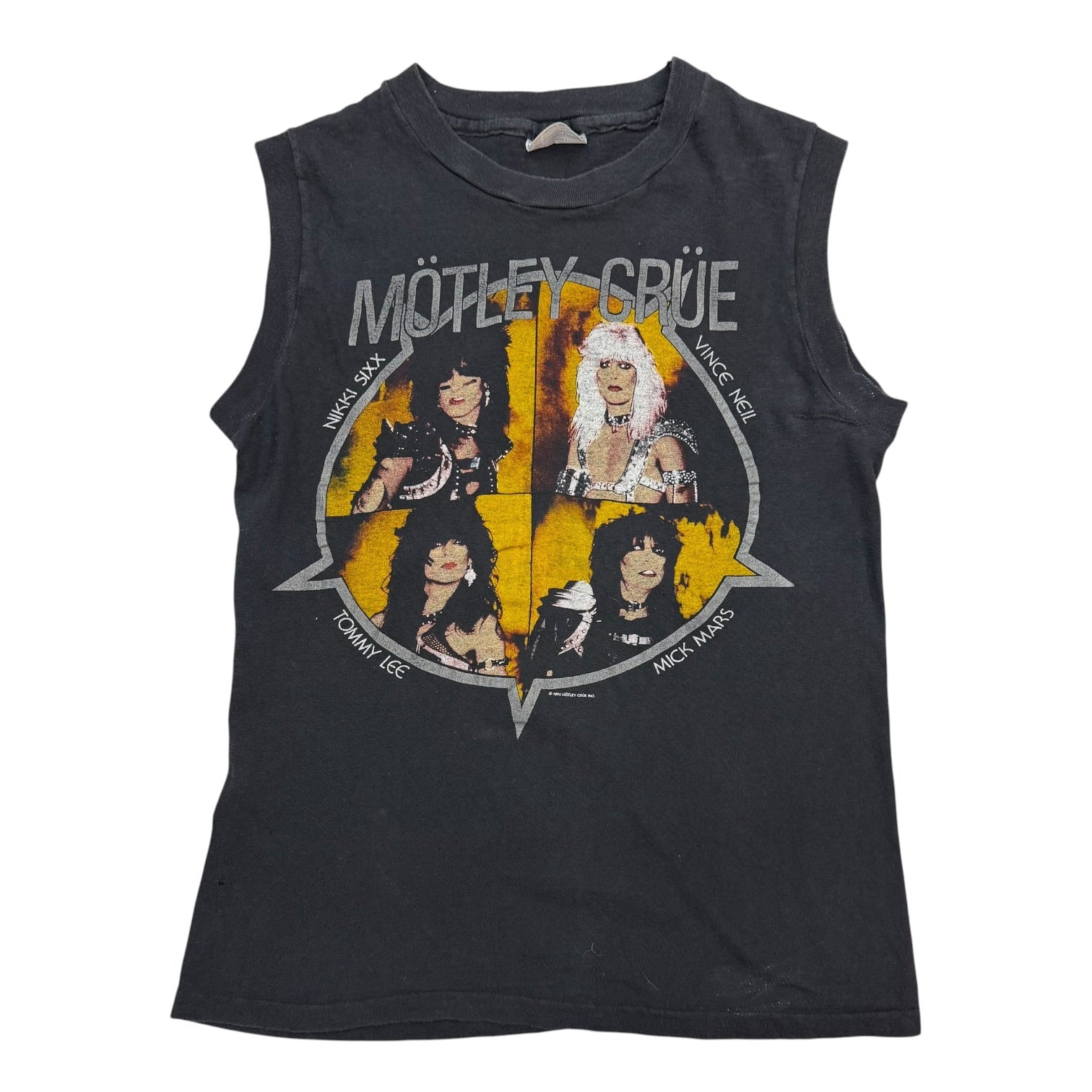 1984 Motley Crue Tank Top Black