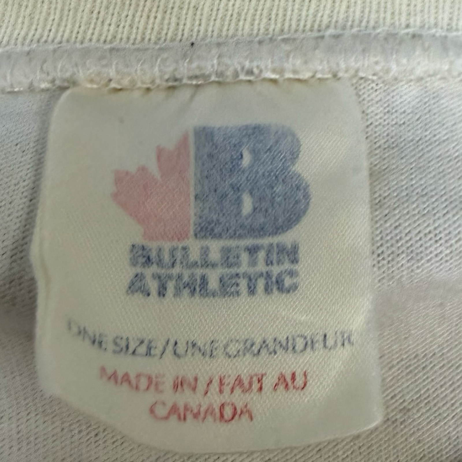 1991 Bulletin Athletic Chicago BlackHawks AOP Tee White
