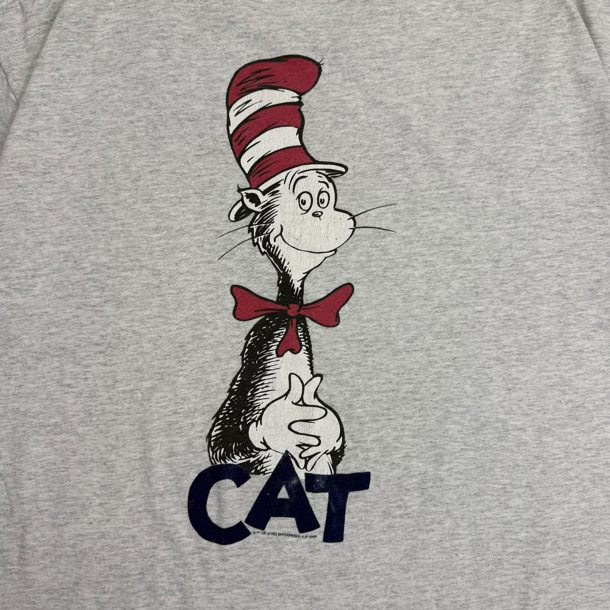 Vintage Cat In The Hat Tee Grey