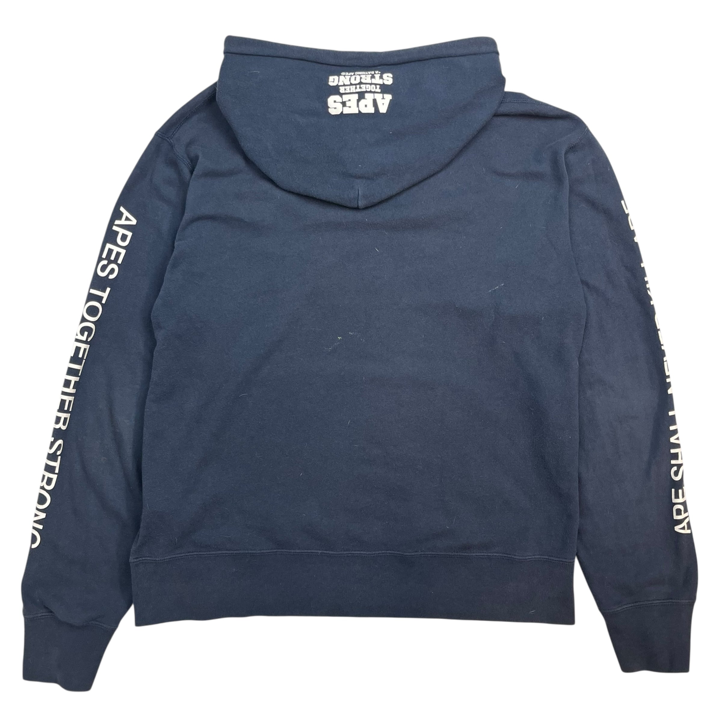 Bape Busy Works Hoodie Navy Blue