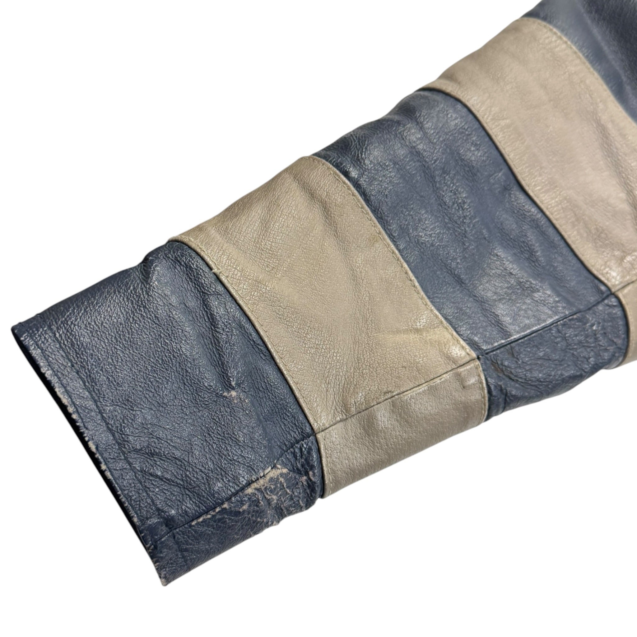 1989 Georgetown Hoyas Box Seat Leather MLB Biker Jacket