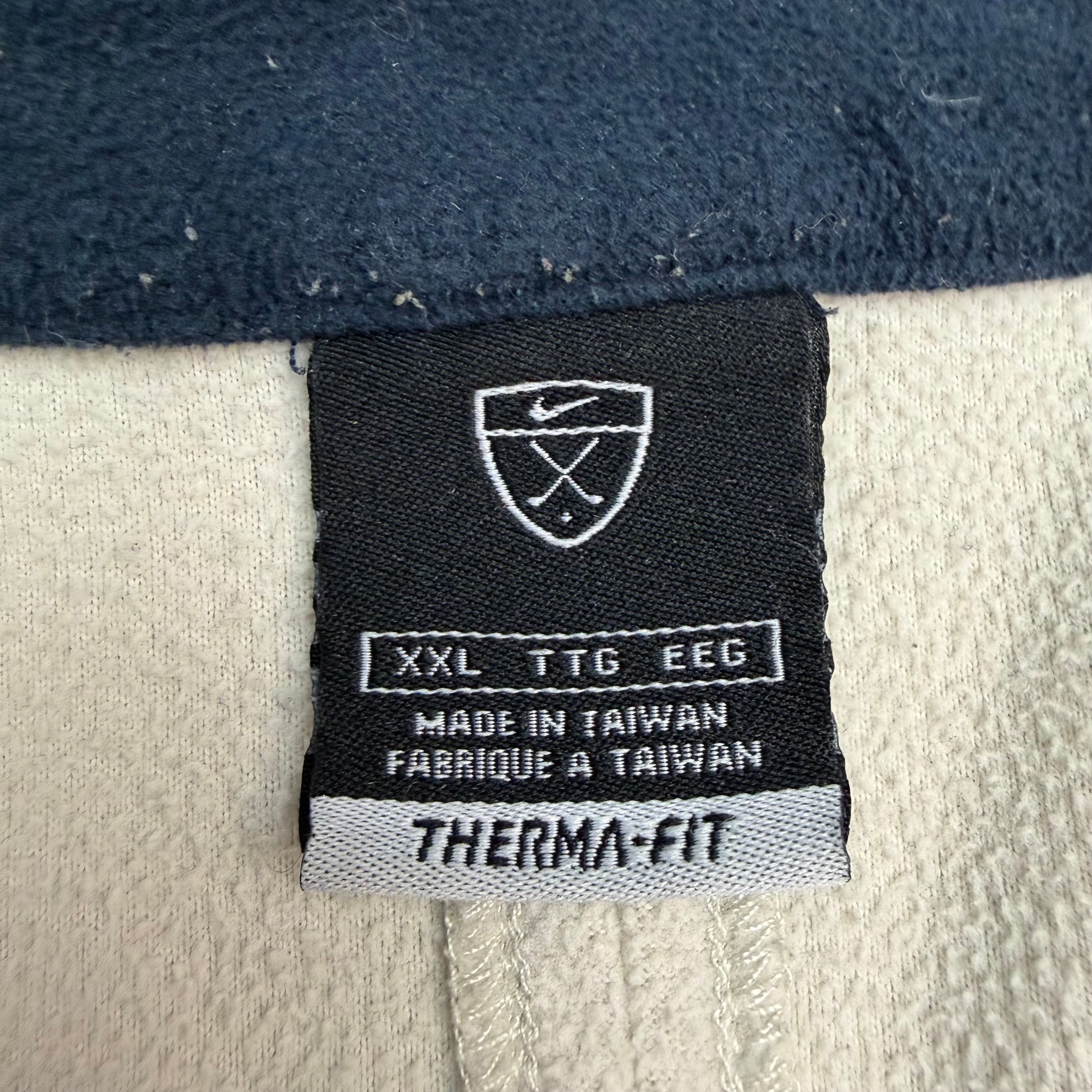 Vintage Nike Golf Therma-Fit Fleece Zip Up Beige