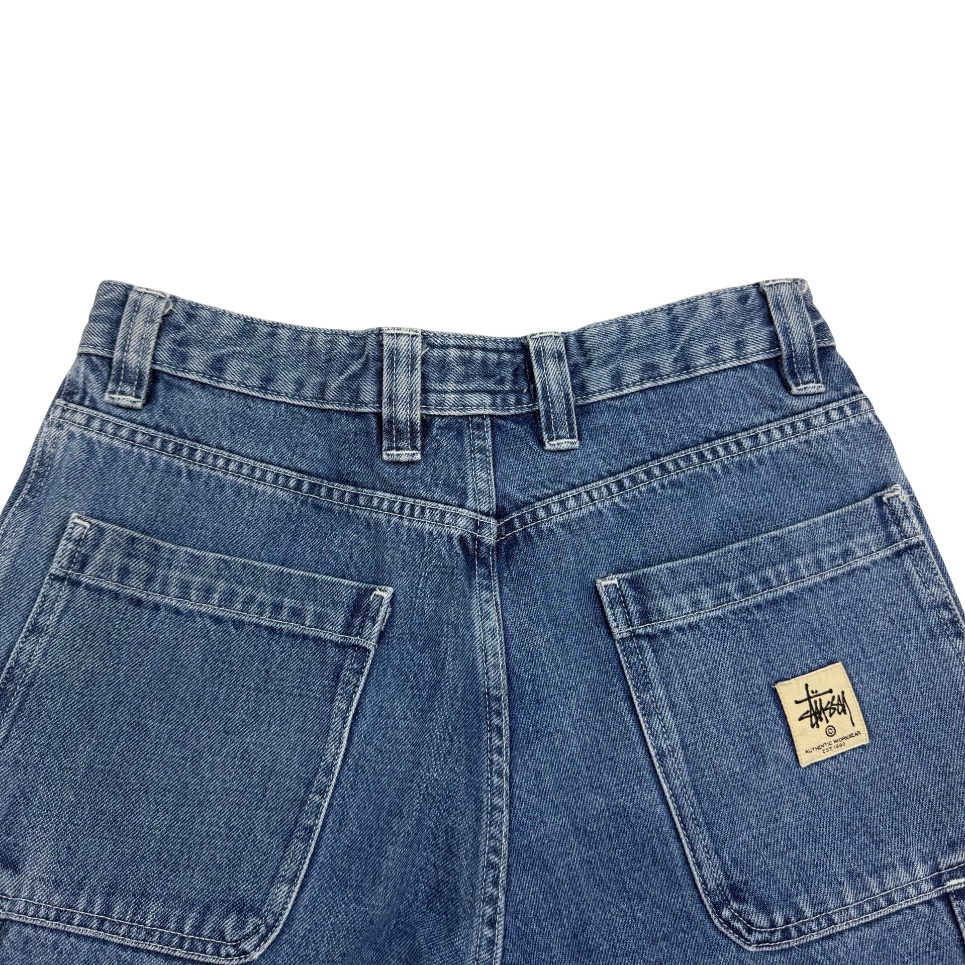 Stussy Denim Double Knee Work Pant Blue