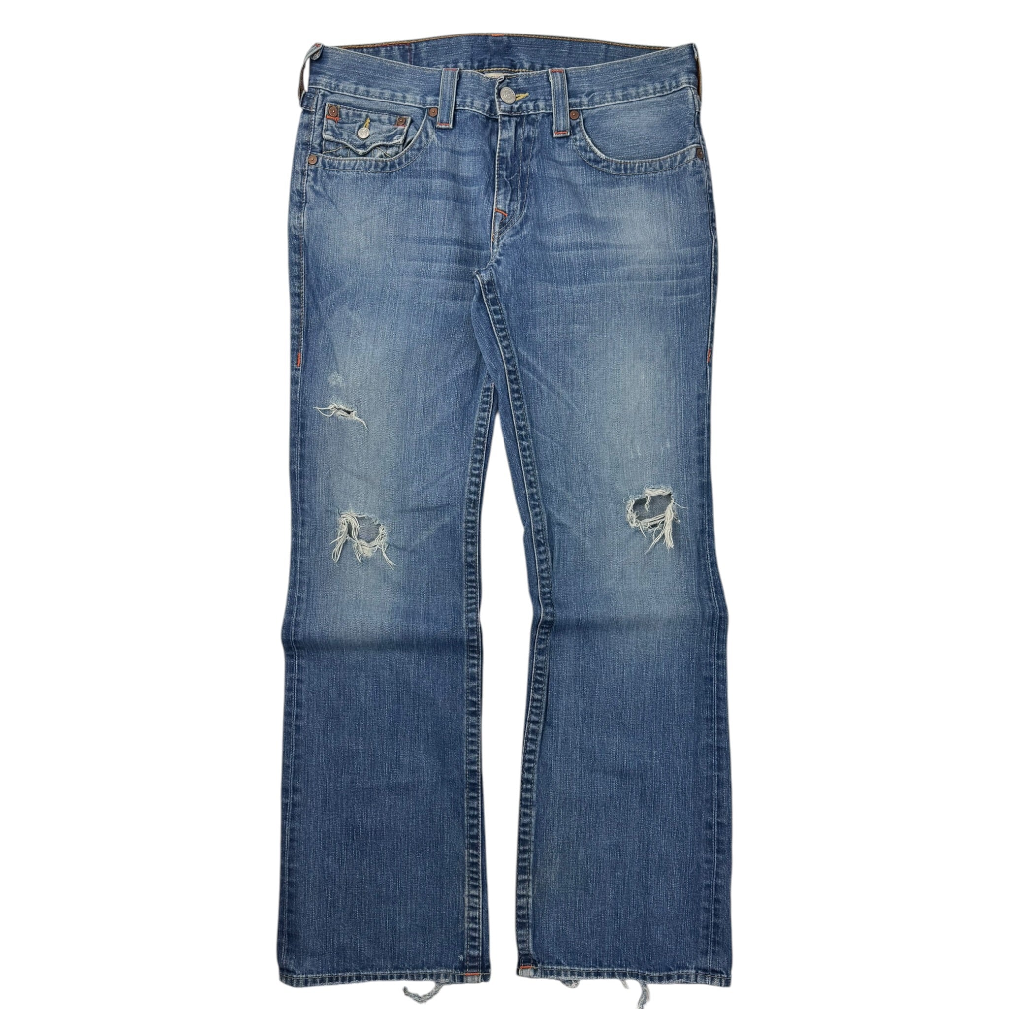 Y2K True Religion Billy Cut Embroidered Pocket Denim