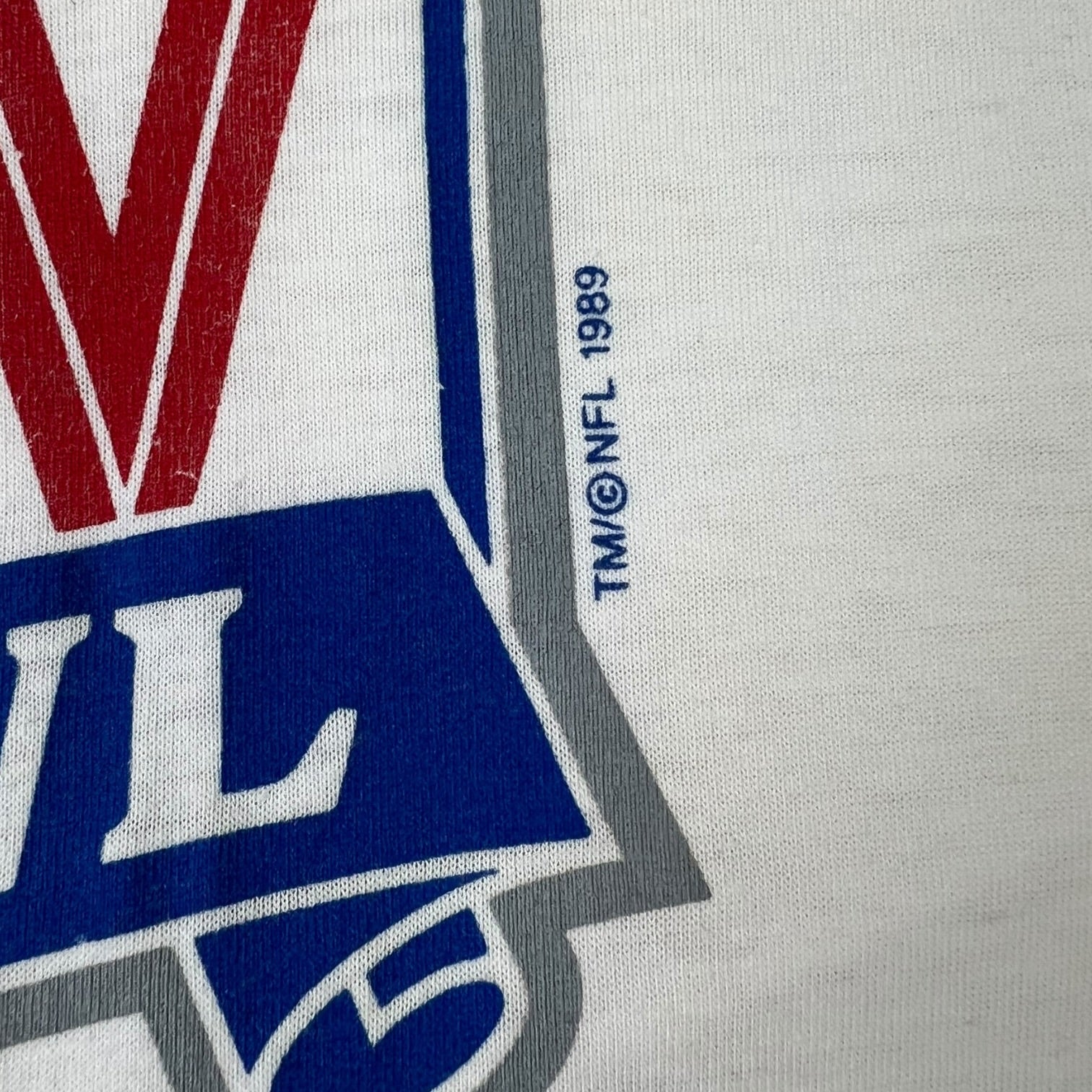 Vintage 1989 Super Bowl XXIV Ringer T-Shirt White