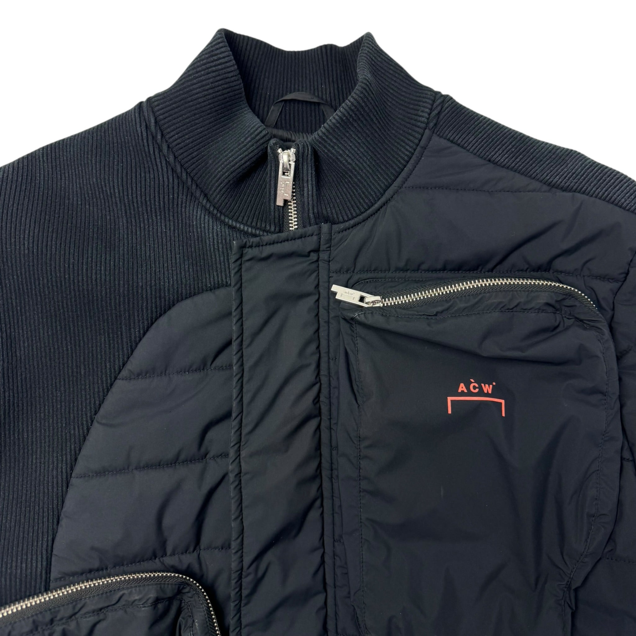 A-COLD-WALL Asymmetric Padded Jacket Black