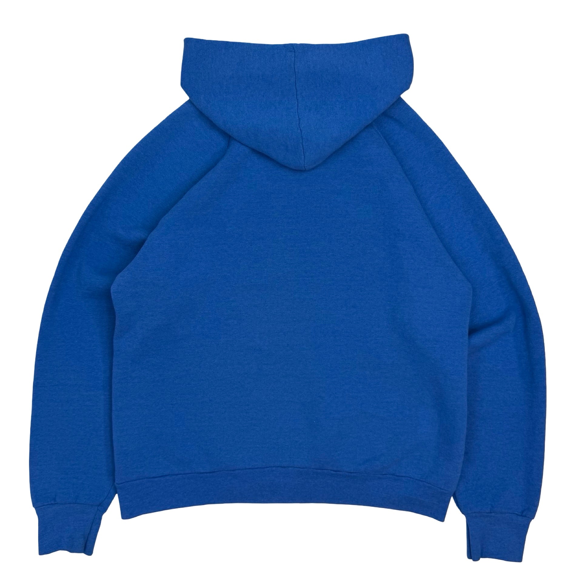 Vintage Fruit Of The Loom Blank Hoodie Blue