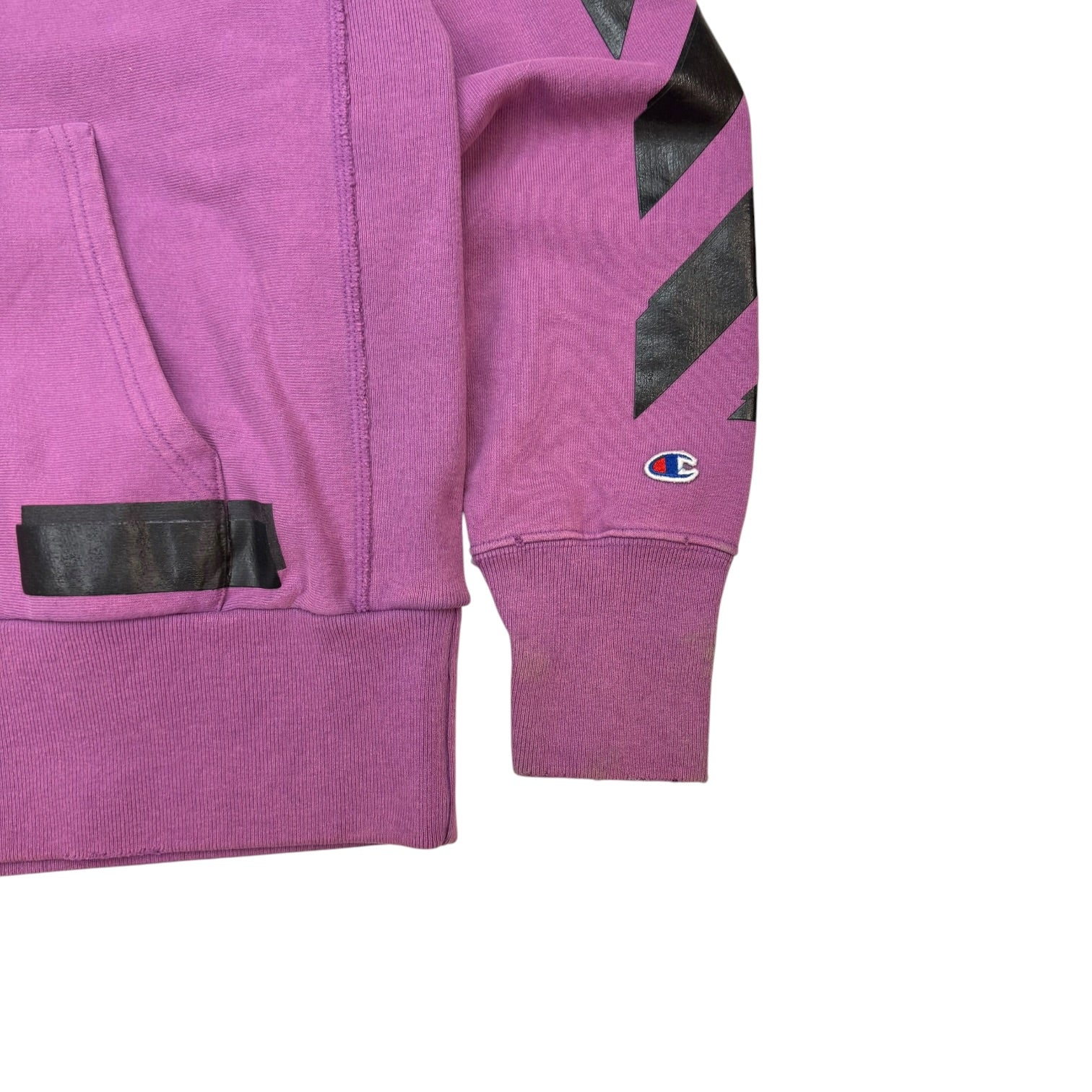 Off-White x Champion Reverse Weave Hoodie Purple