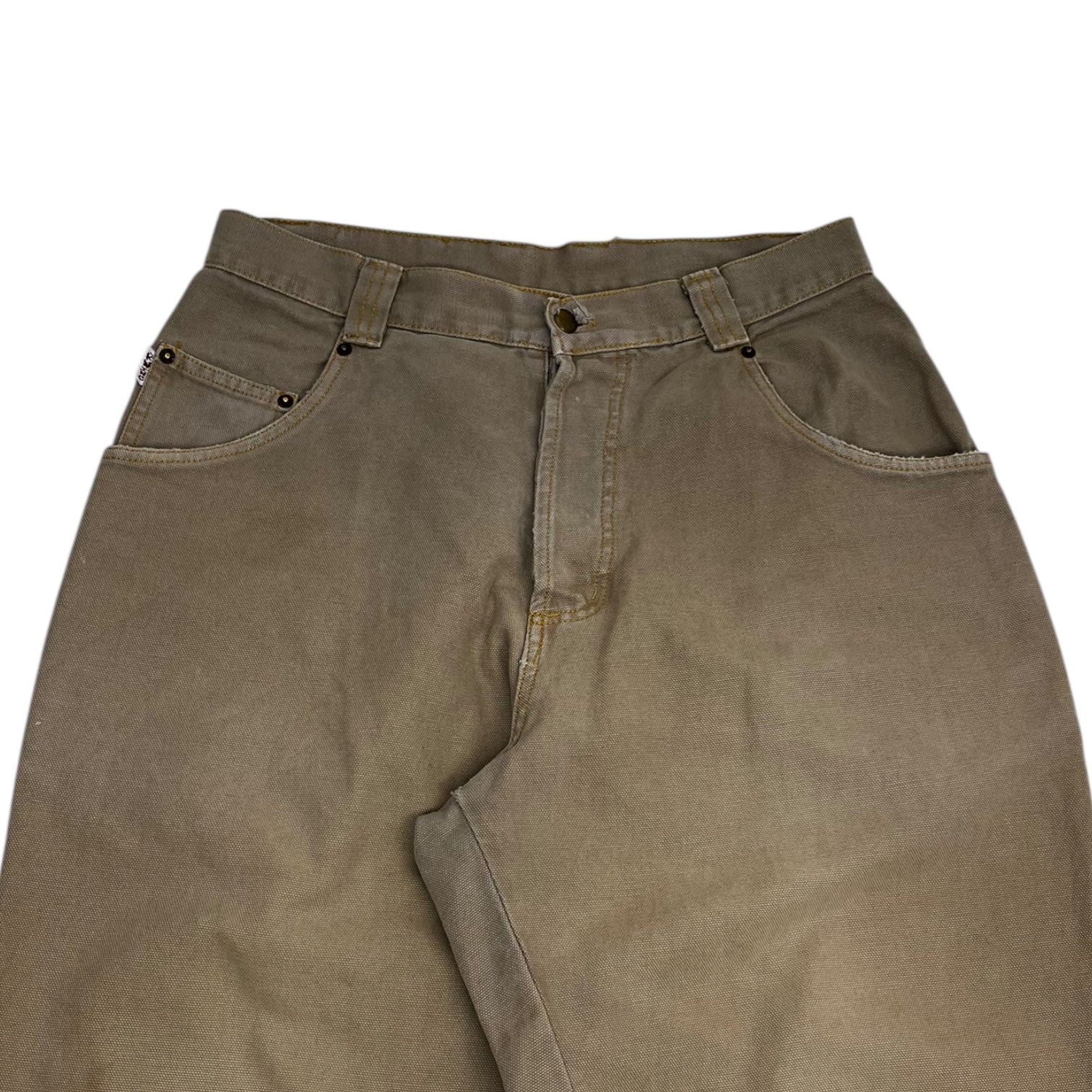 Vintage Y2K Kik-Wear Tan  Embroidered Pants
