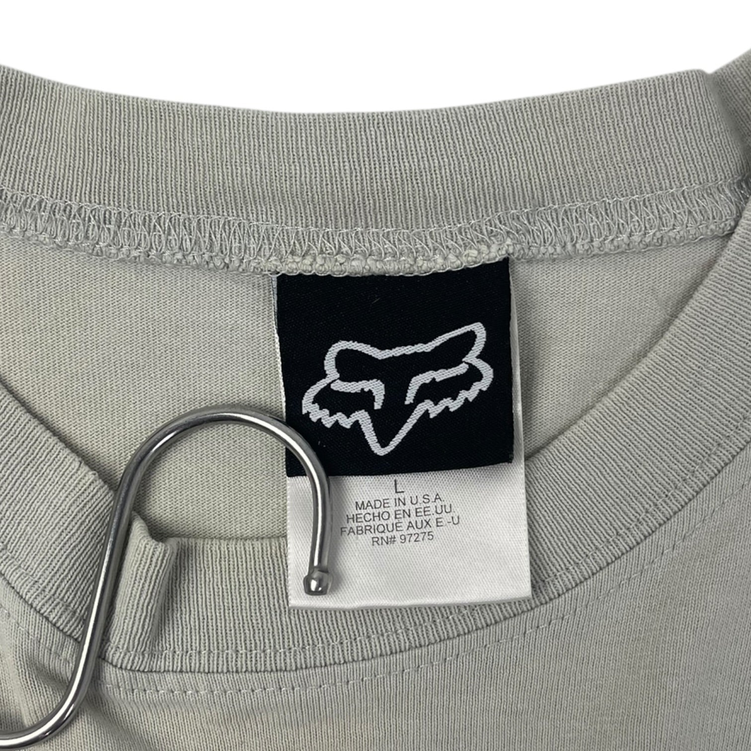 Vintage Fox Racing Inc Motocross L/S T-Shirt Jersey Grey