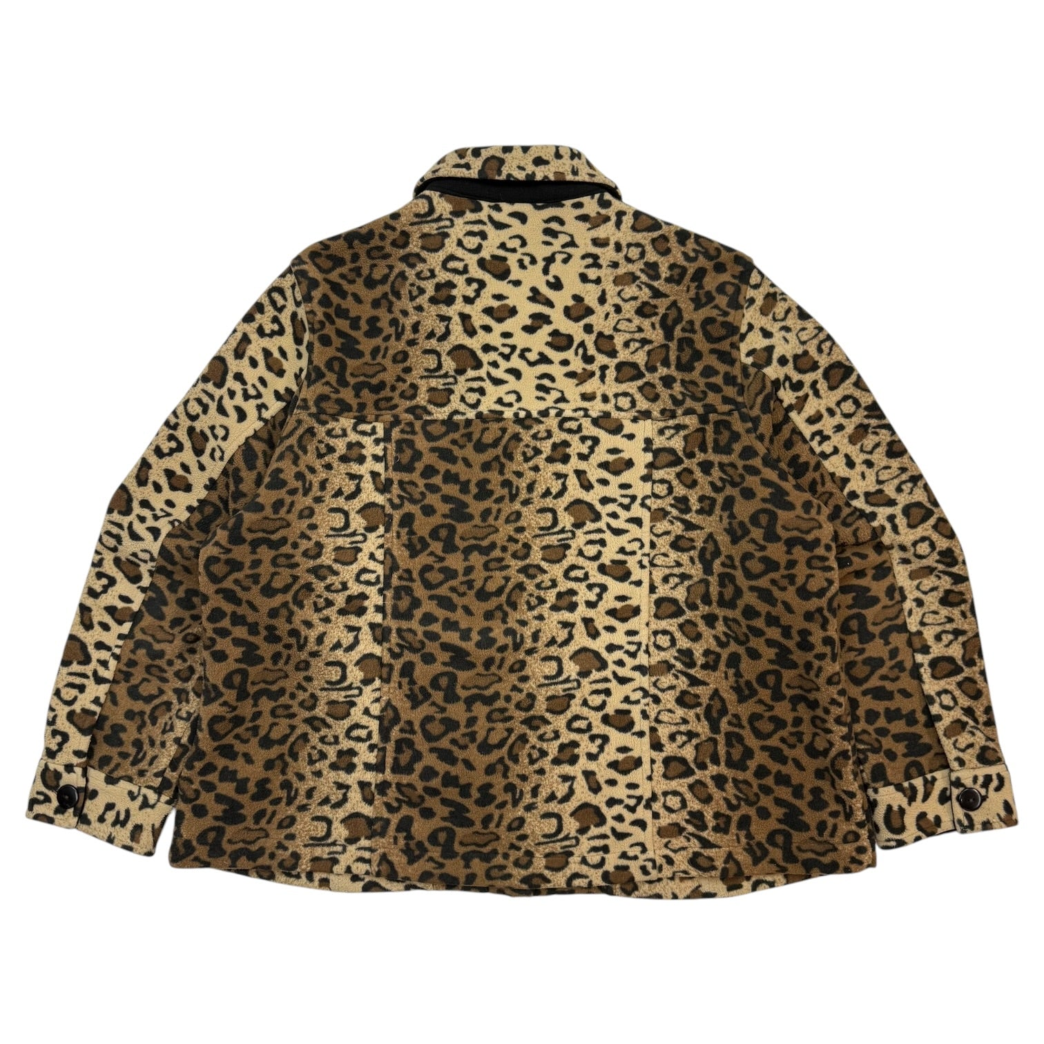 (W) Vintage Caroll Reed Teddy Jacket Leopard Print