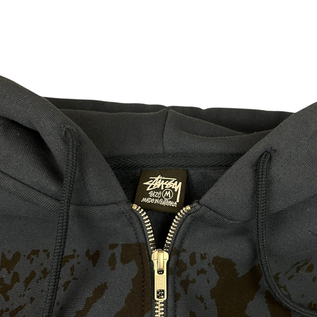 Stussy Snake Skin Zip Hoodie Navy