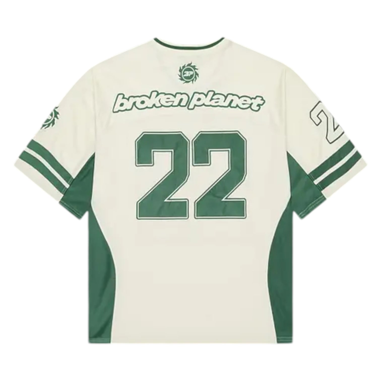 Broken Planet Football Jersey Cream/Green