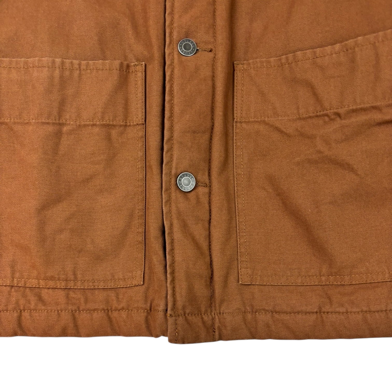 Stussy Quilted Chore Coat Brown